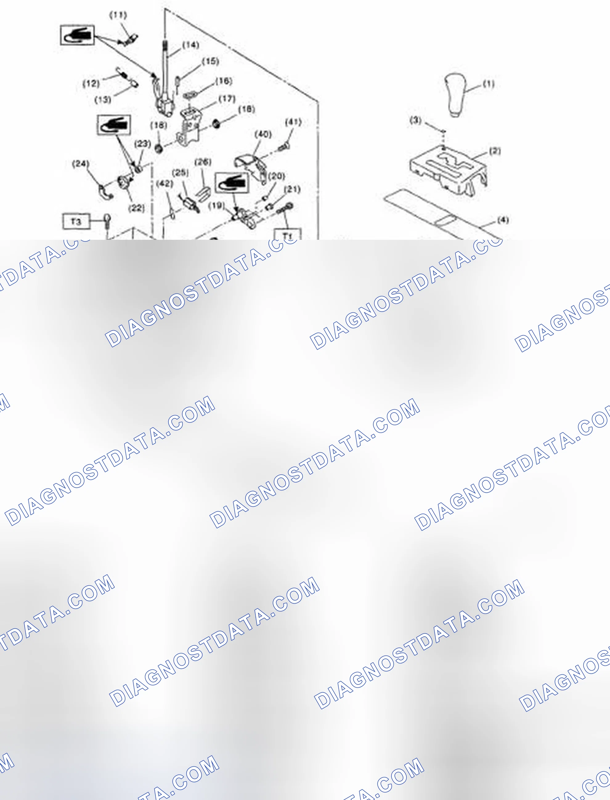 Scheme 2: Identifying AT Select Lever Components
