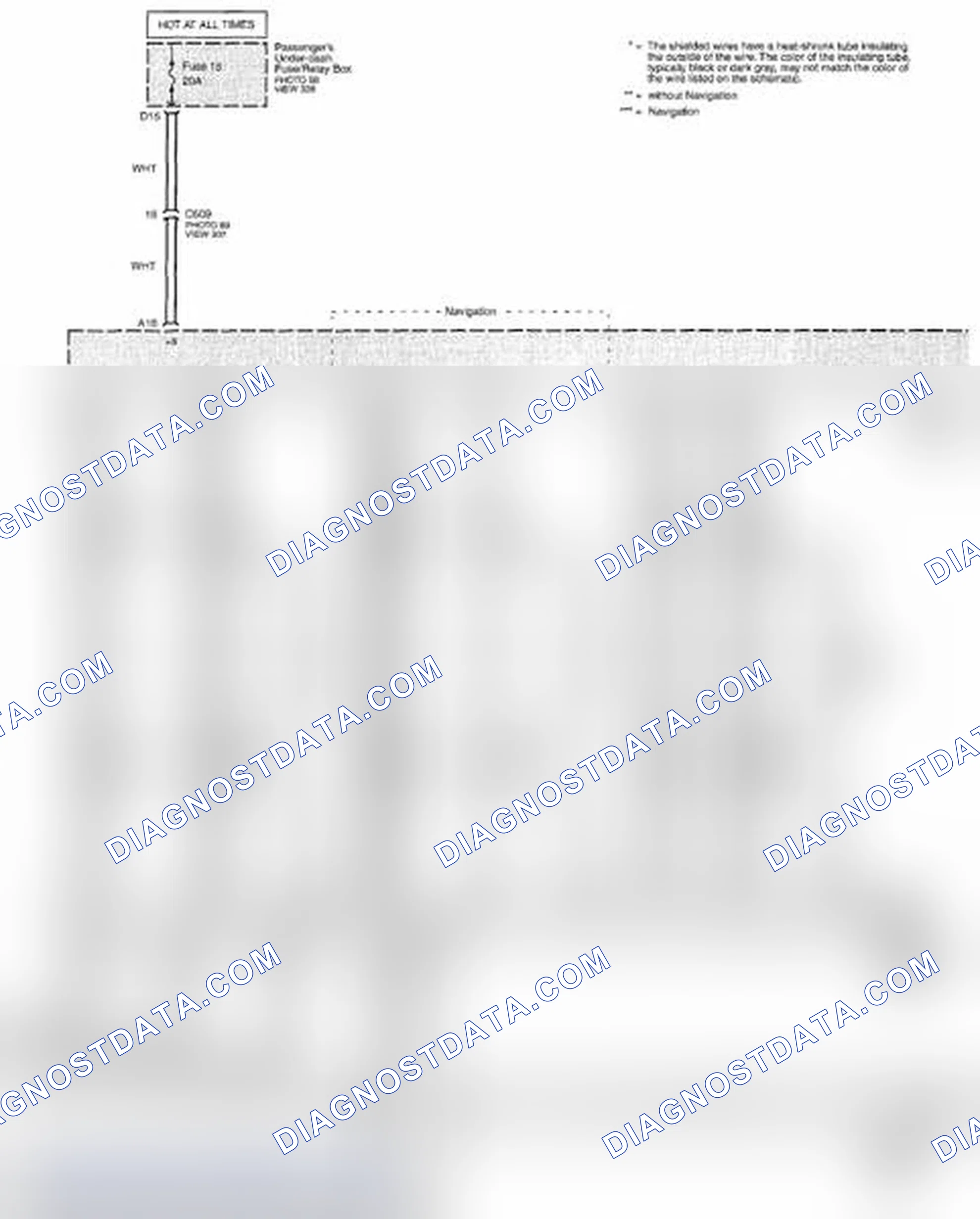 Scheme 464: HFL System (HandsFreeLink) Circuit Diagram (Page 152-10)