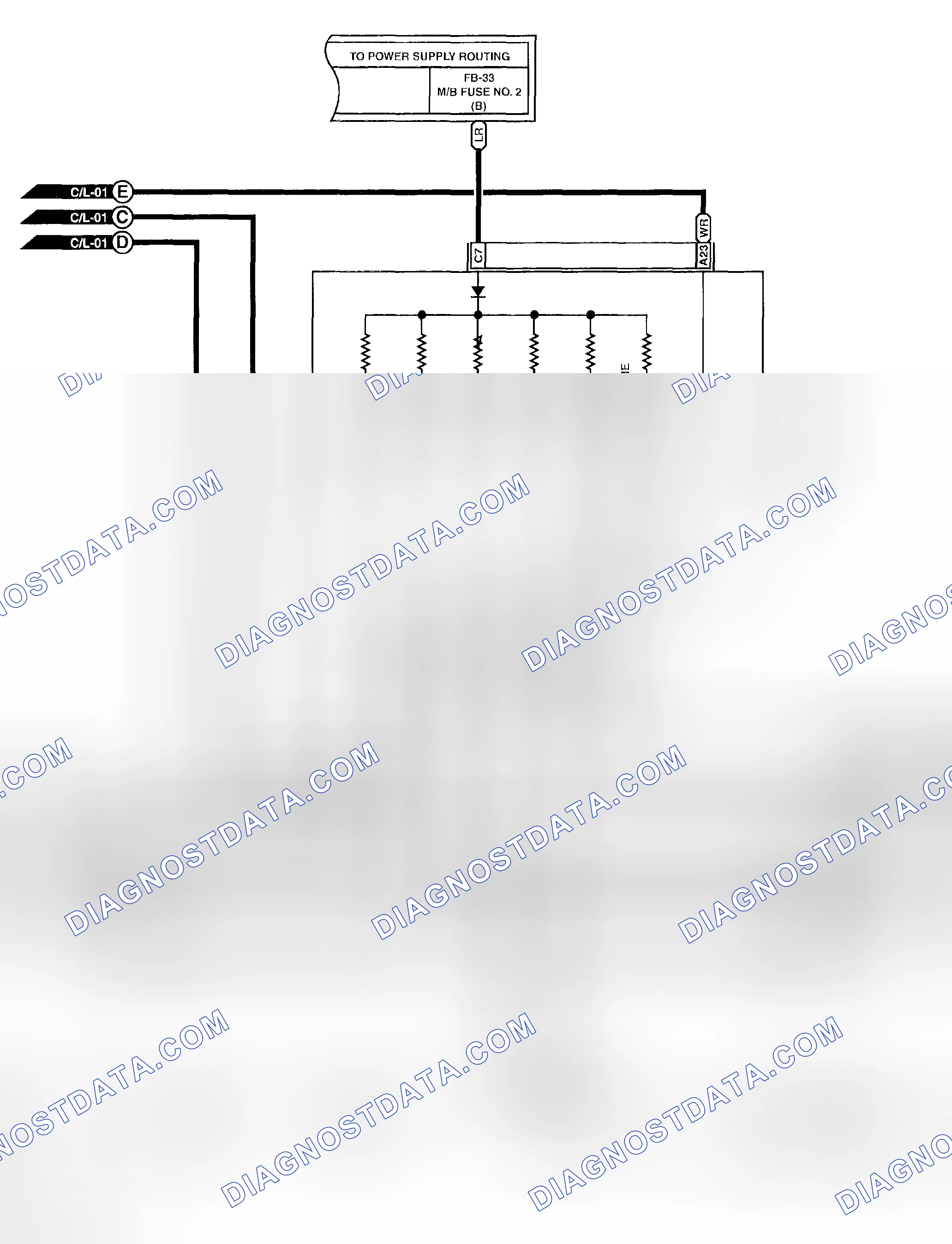 Scheme 92: Interior Light Schematic (2 Of 3)