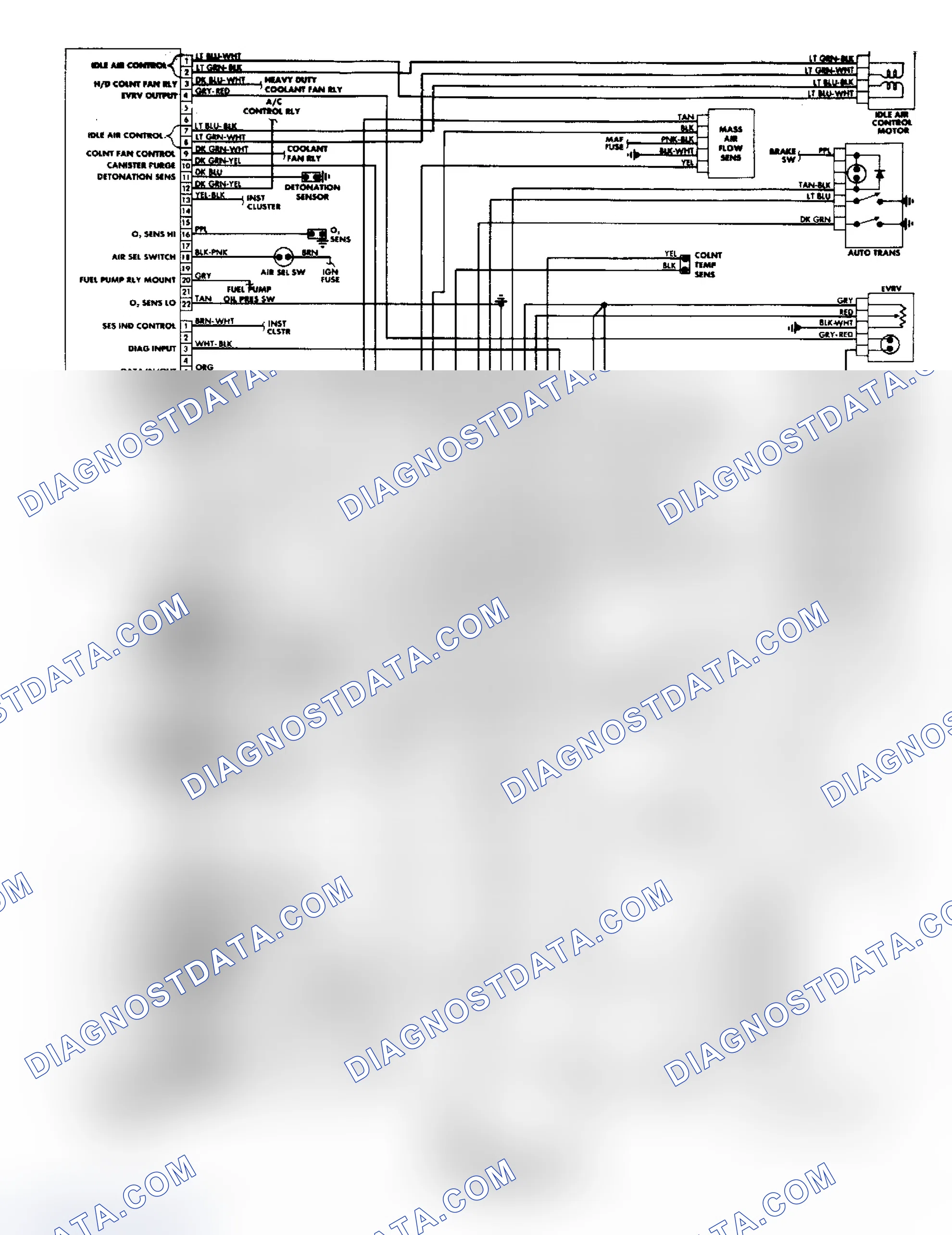 Scheme 18: 1988 Cutlass Supreme FWD 2.8L Fuel Injection Wiring Diagram