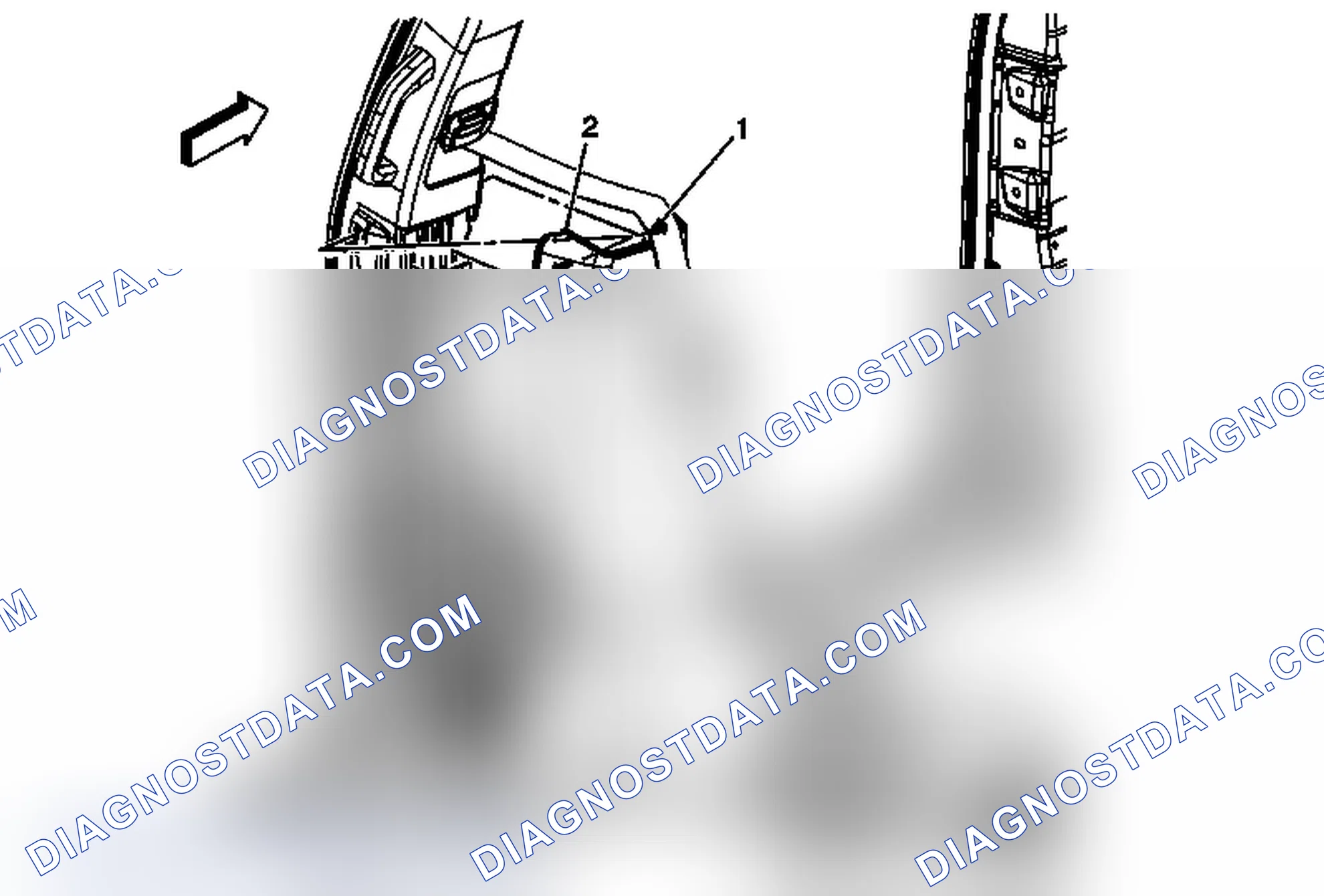 Scheme 86: Center Pillar Lower Garnish Molding Replacement (Acadia or Enclave)