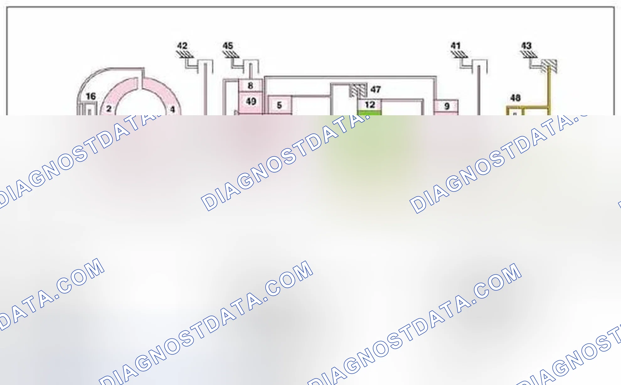 Scheme 239: Power flow in 4th gear, function - GF27.10-P-3014AHZ