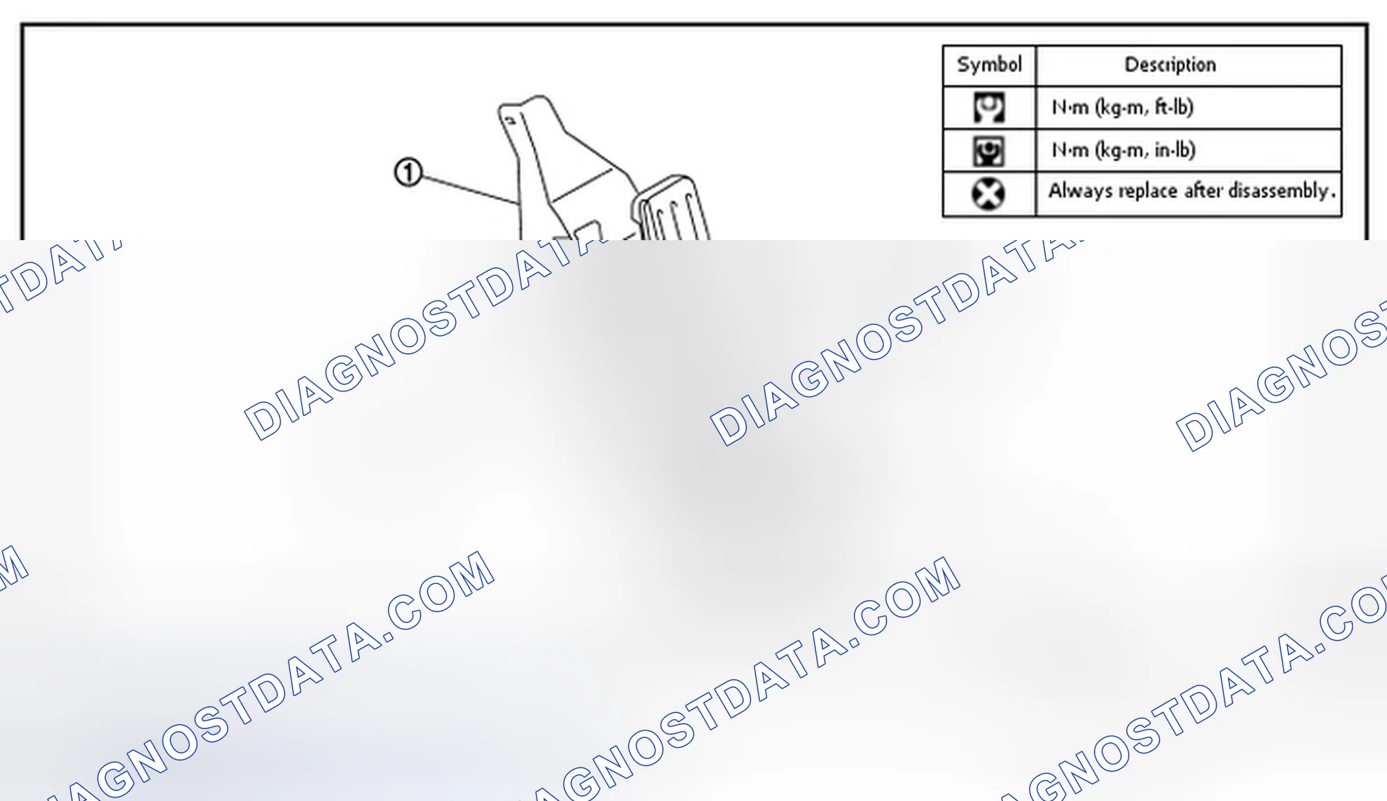 Scheme 3: MODELS WITHOUT DISTANCE CONTROL ASSIST SYSTEM: Exploded View