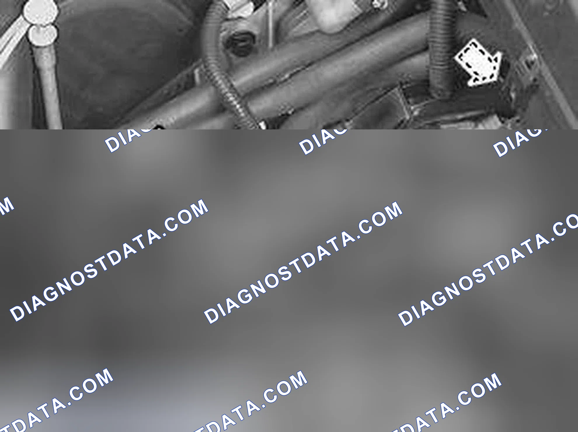 Scheme 1395: Installing the transmission cable bracket on the transmission and the cable on the lever