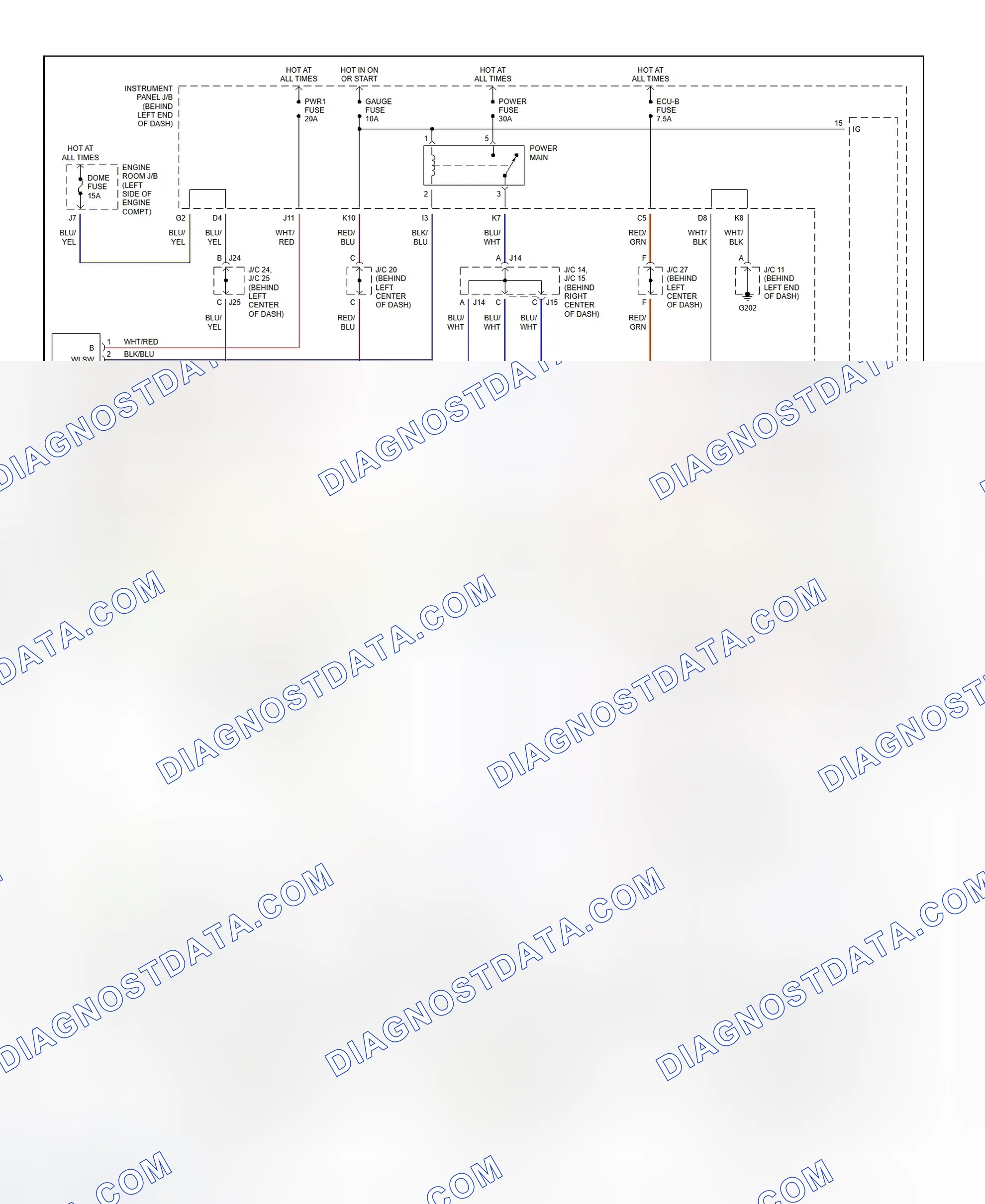 Scheme 27: Power Window System Wiring Diagram (Prius)