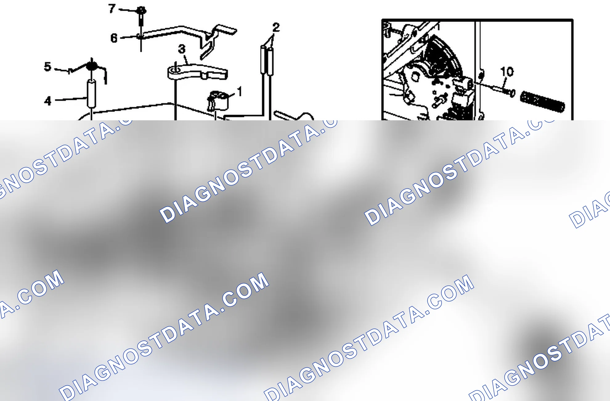 Scheme 167: Manual Shift Detent Lever with Shaft Position Switch Assembly and Park Pawl Actuator Installation