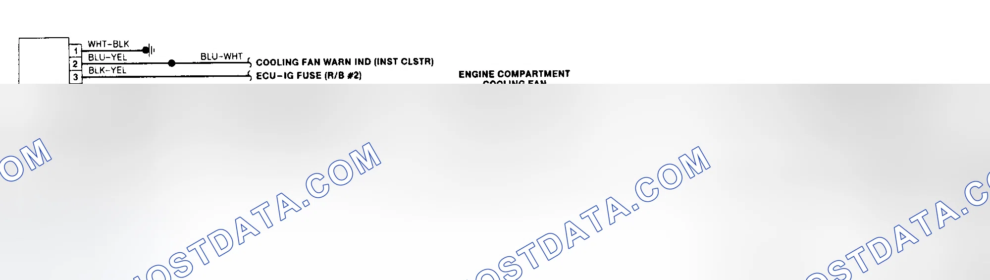 Scheme 1: Electric Cooling Fan Wiring Diagram