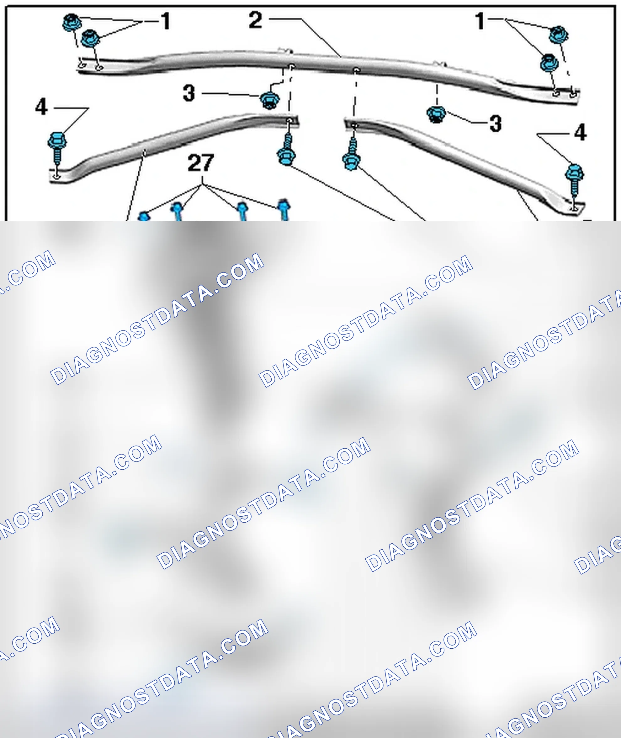 Scheme 6: SUSPENSION STRUT WITH BRACKET, SHOCK ABSORBER, UPPER CONTROL ARM AND TOWER BRACE ASSEMBLY OVERVIEW