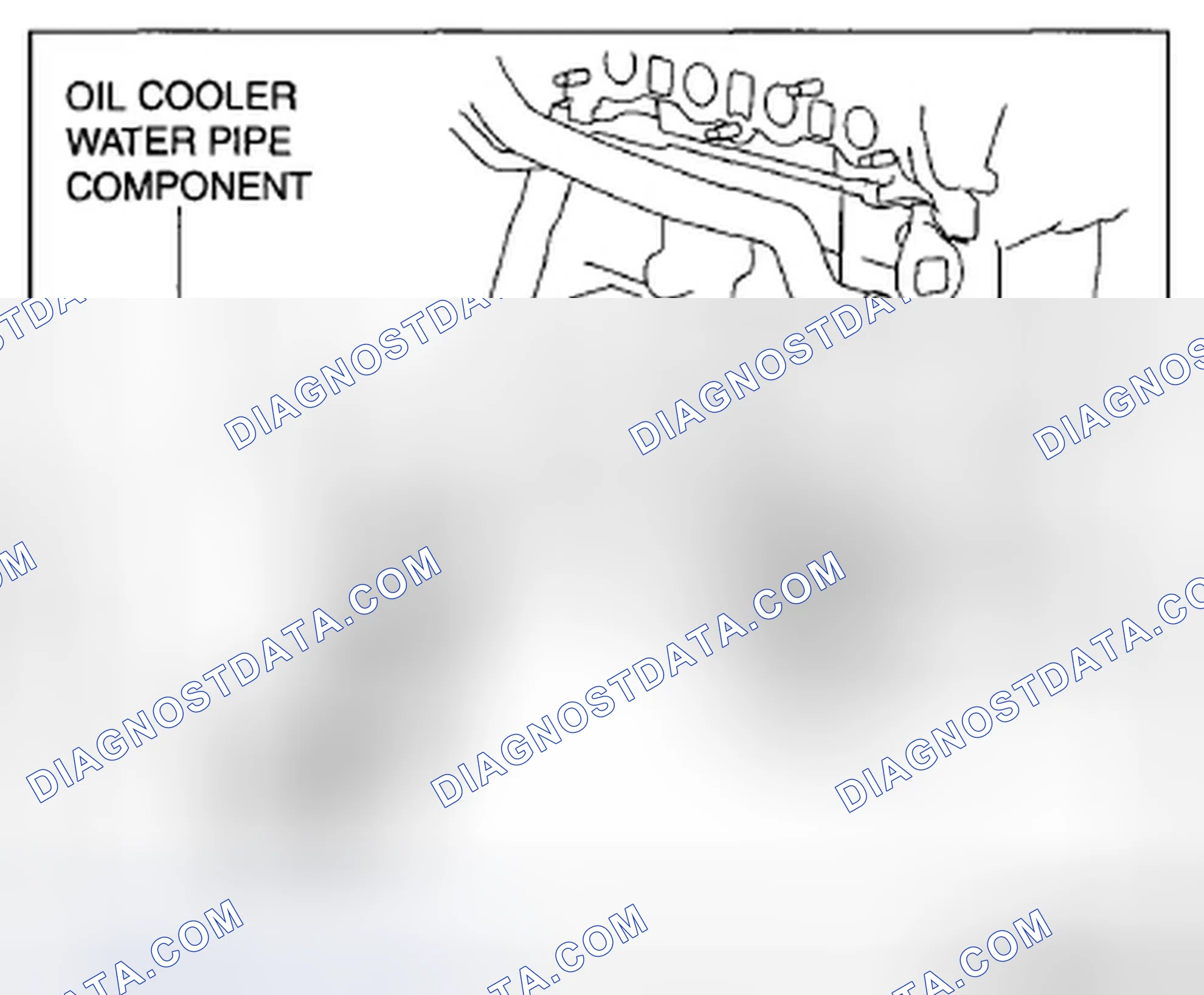 Scheme 208: Oil Cooler Water Pipe Component Installation Note