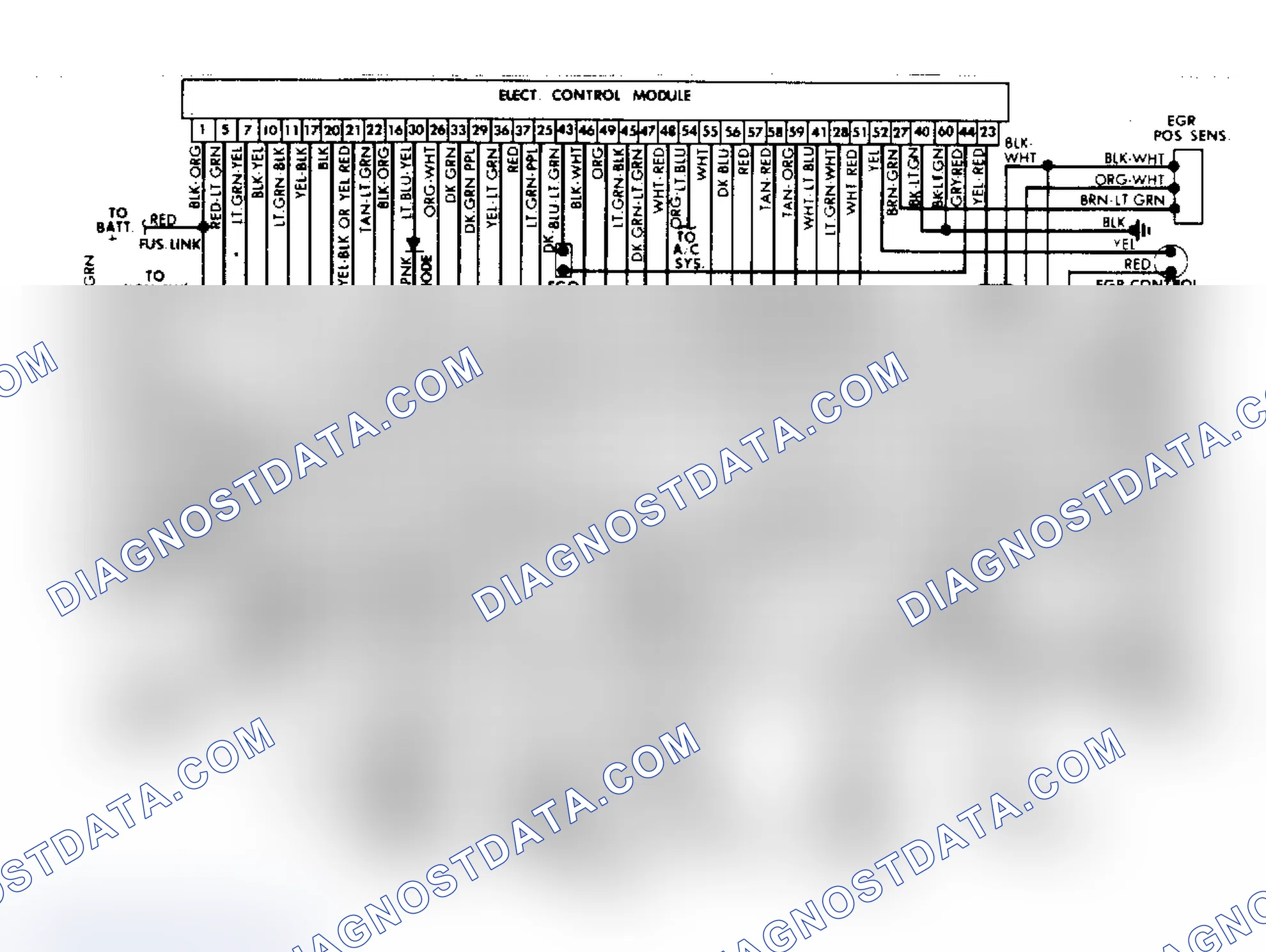 Scheme 8: Ford 3.8L V6 EFI (EEC IV) System Wiring Diagram