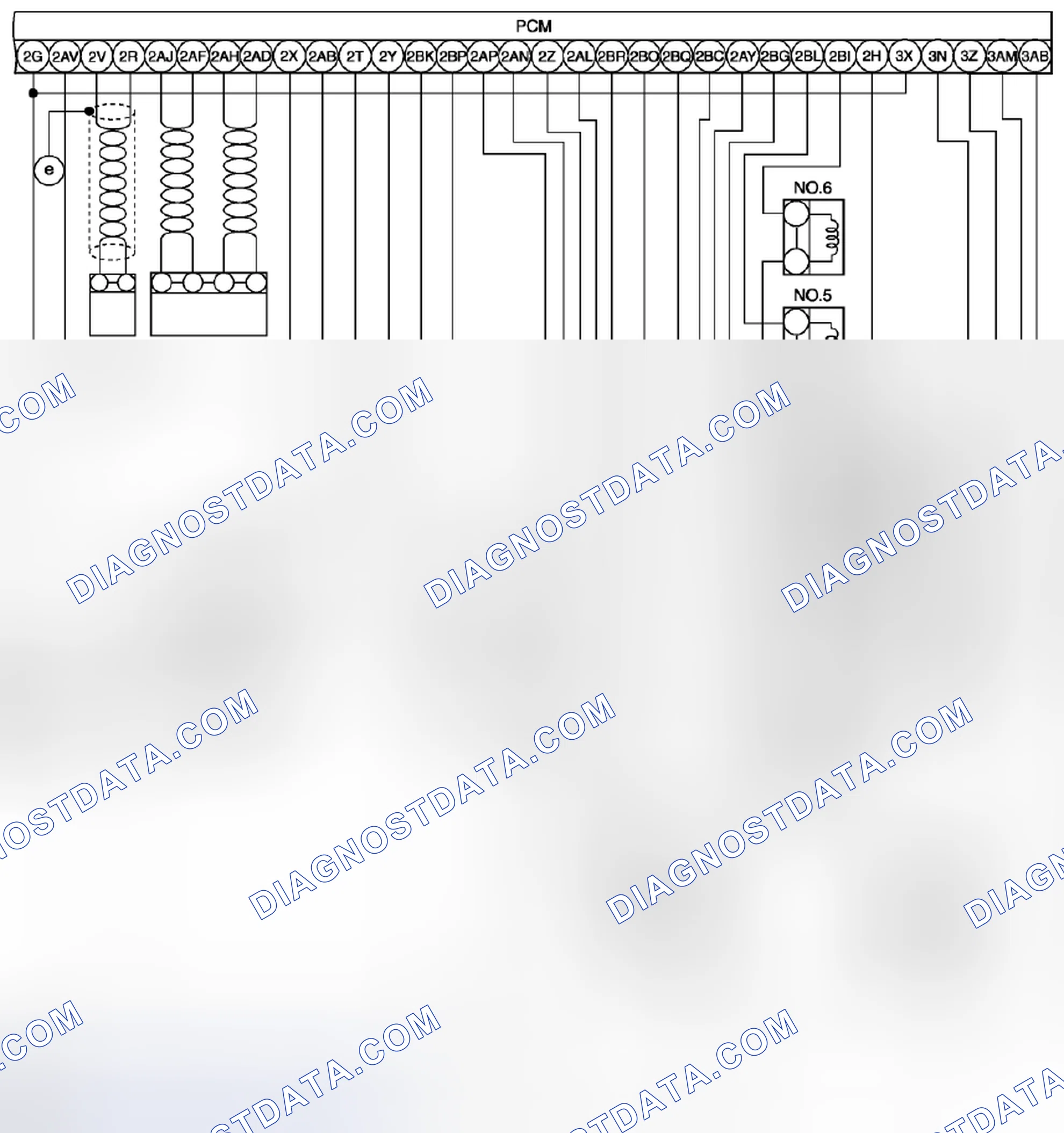 Scheme 73: Engine Control System Wiring Diagram - MZI 3.7 V6 (3 Of 3)