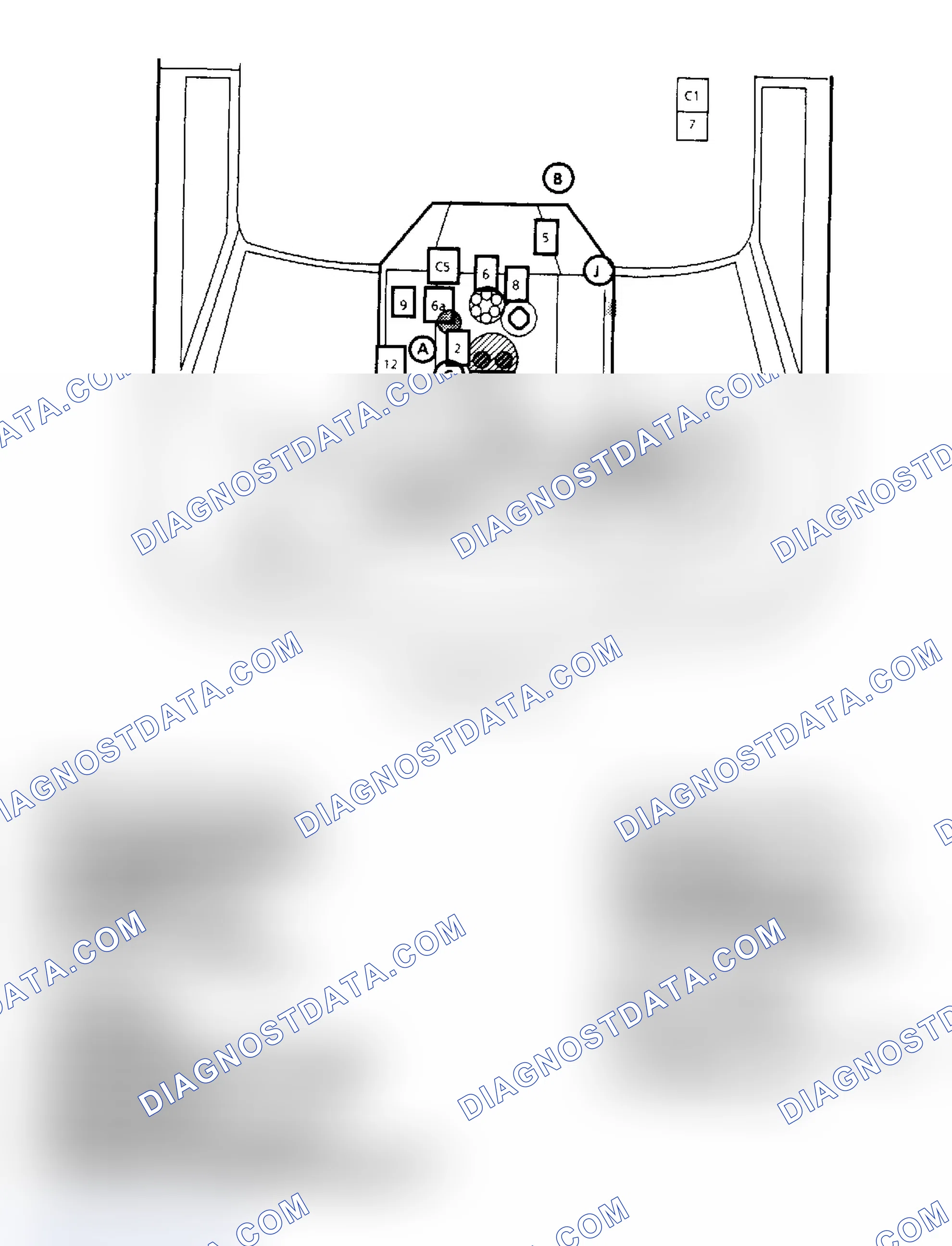 Scheme 143: Component Locations for "G" Series 4.3L
