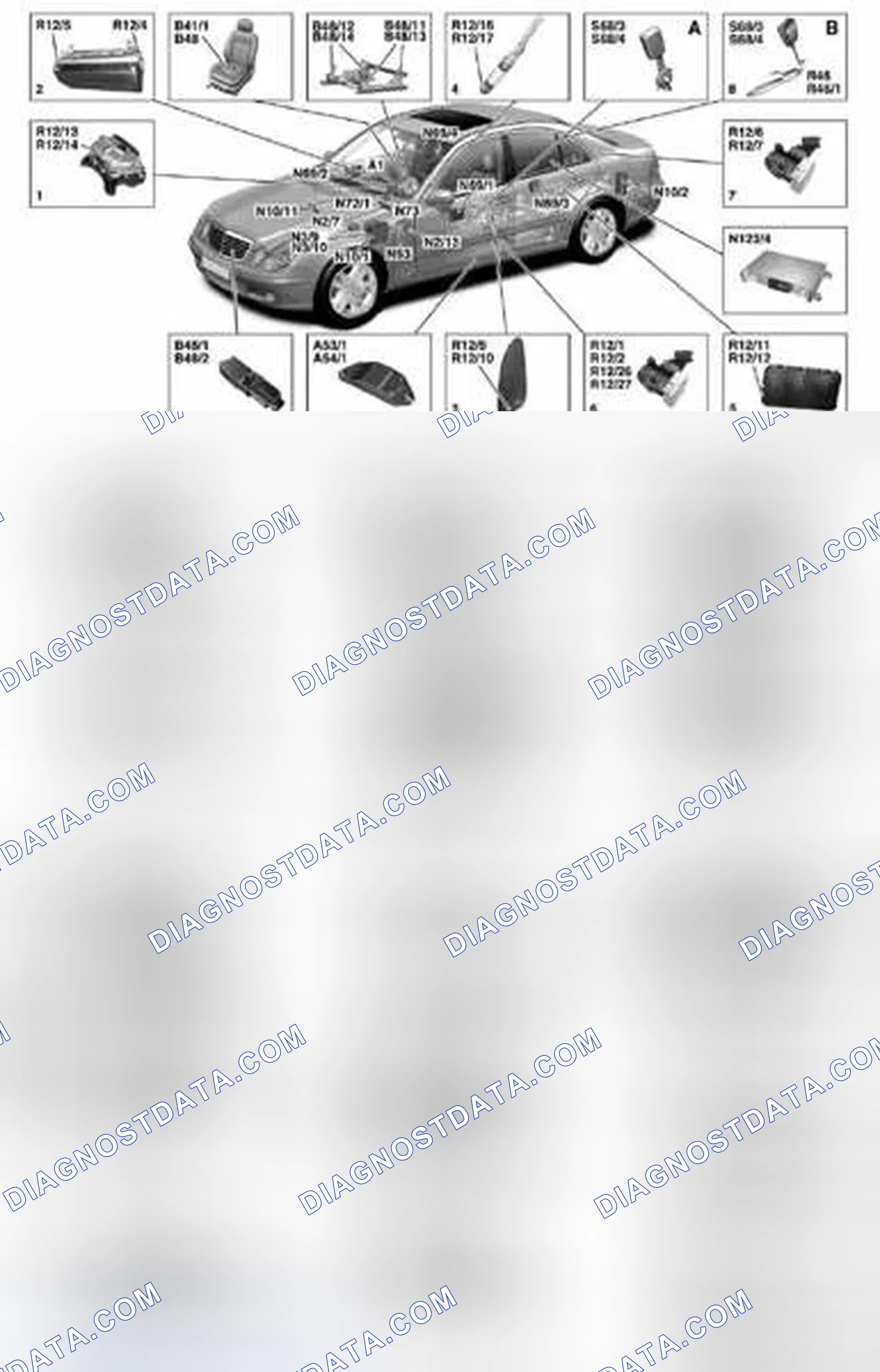 Fig. 37: Identifying Supplemental Restraint System Components Location