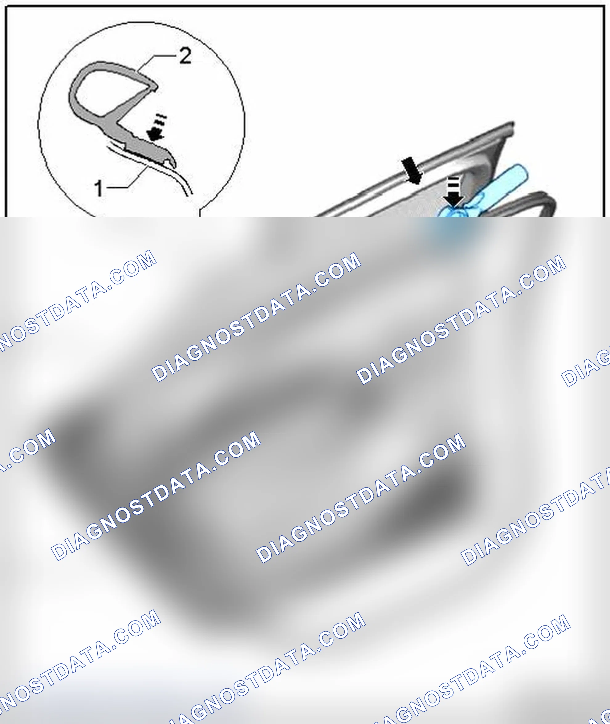 Scheme 91: INSTALLING THE DOOR OUTER SEAL