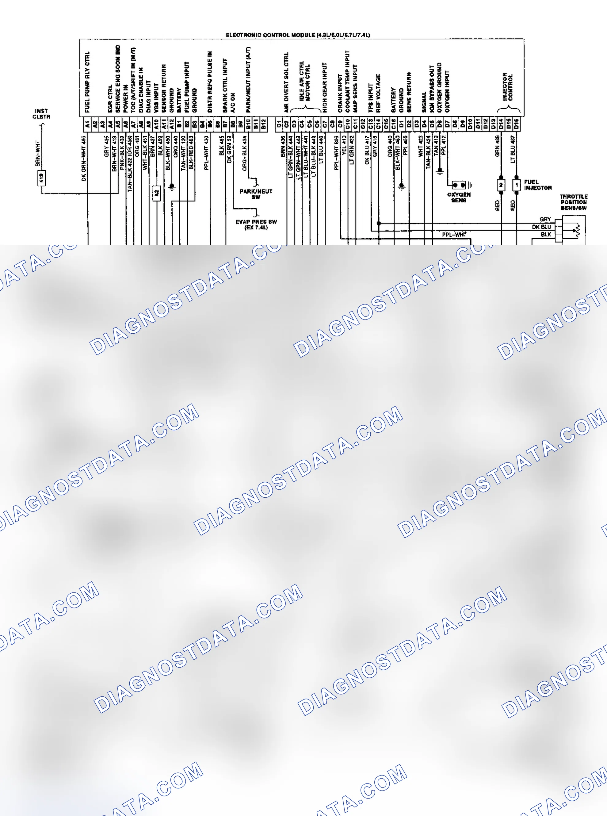 Scheme 18: "G" Series TBI/CCC Wiring Diagram