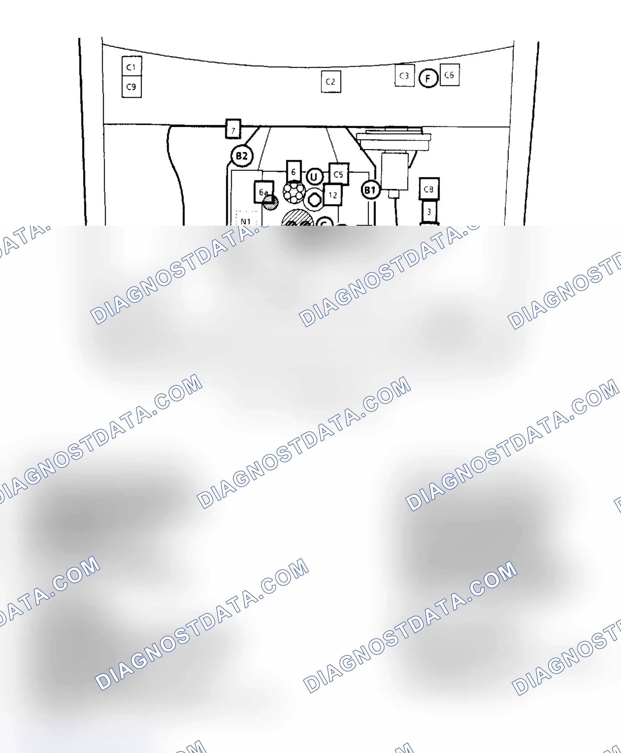 Scheme 142: Component Locations for "S/T" Series 2.8L