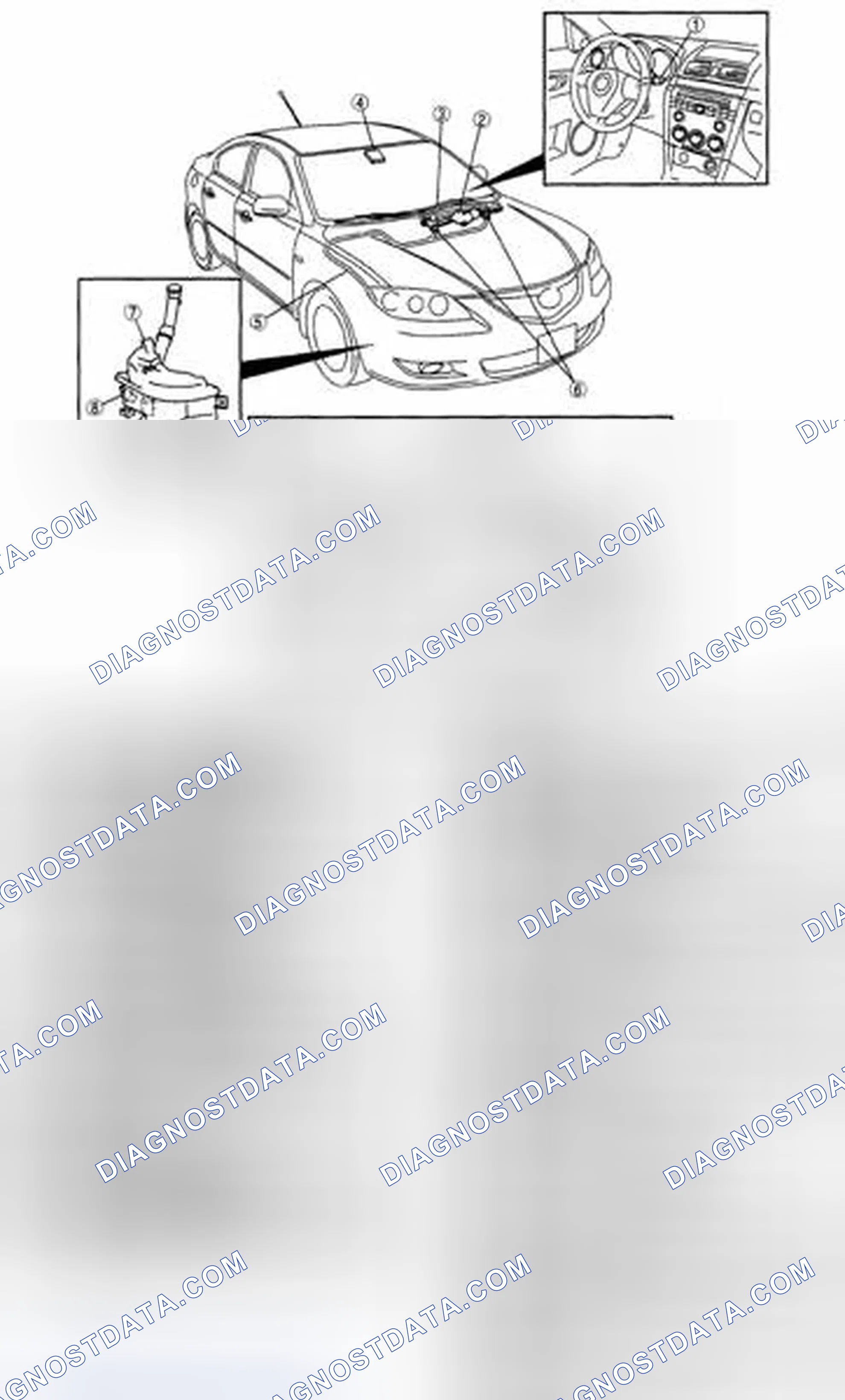 Scheme 1: WIPER/WASHER SYSTEM LOCATION INDEX