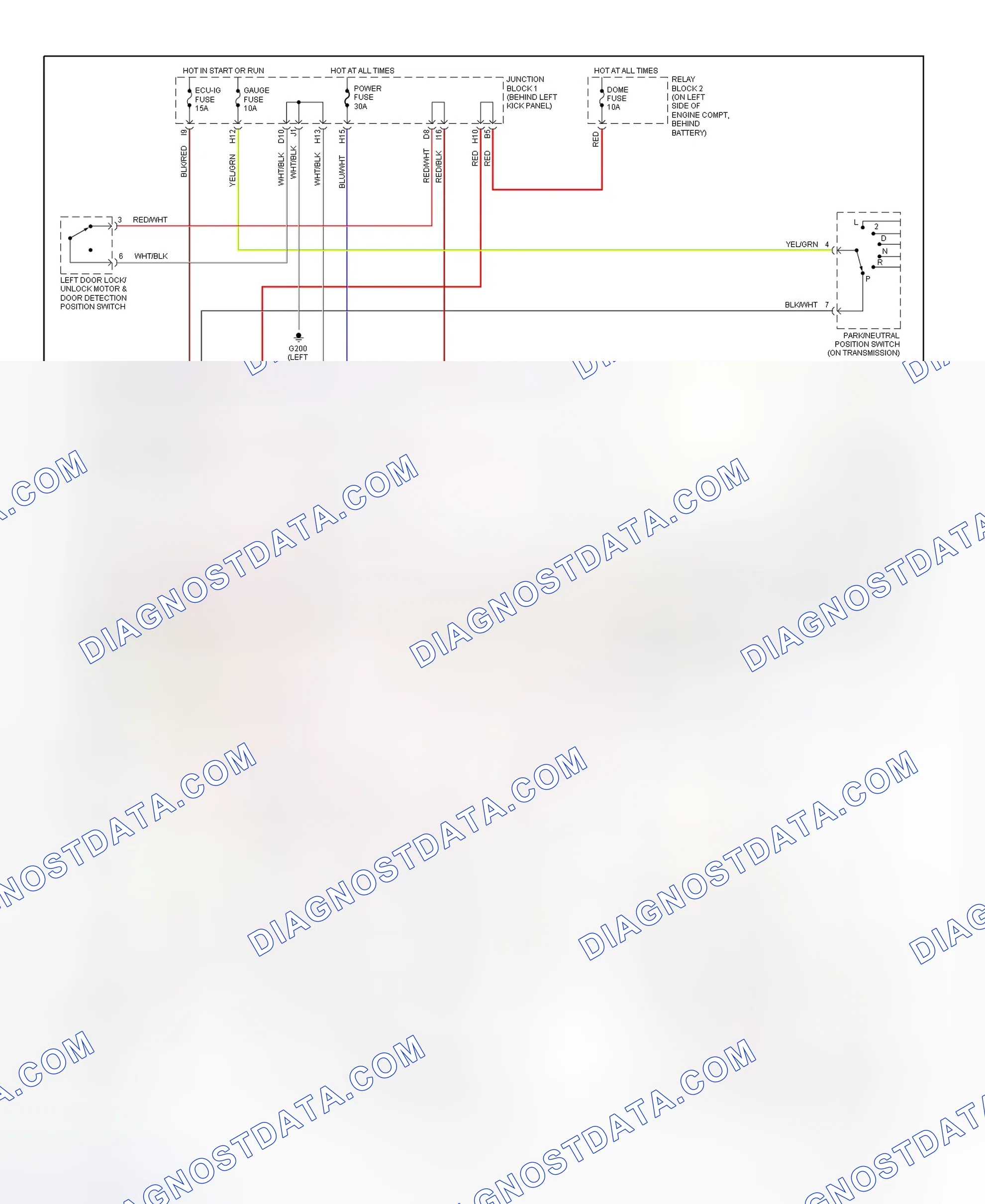 Scheme 12: Memory Power Tilt & Power Telescopic System Wiring Diagram (SC300 & SC400)