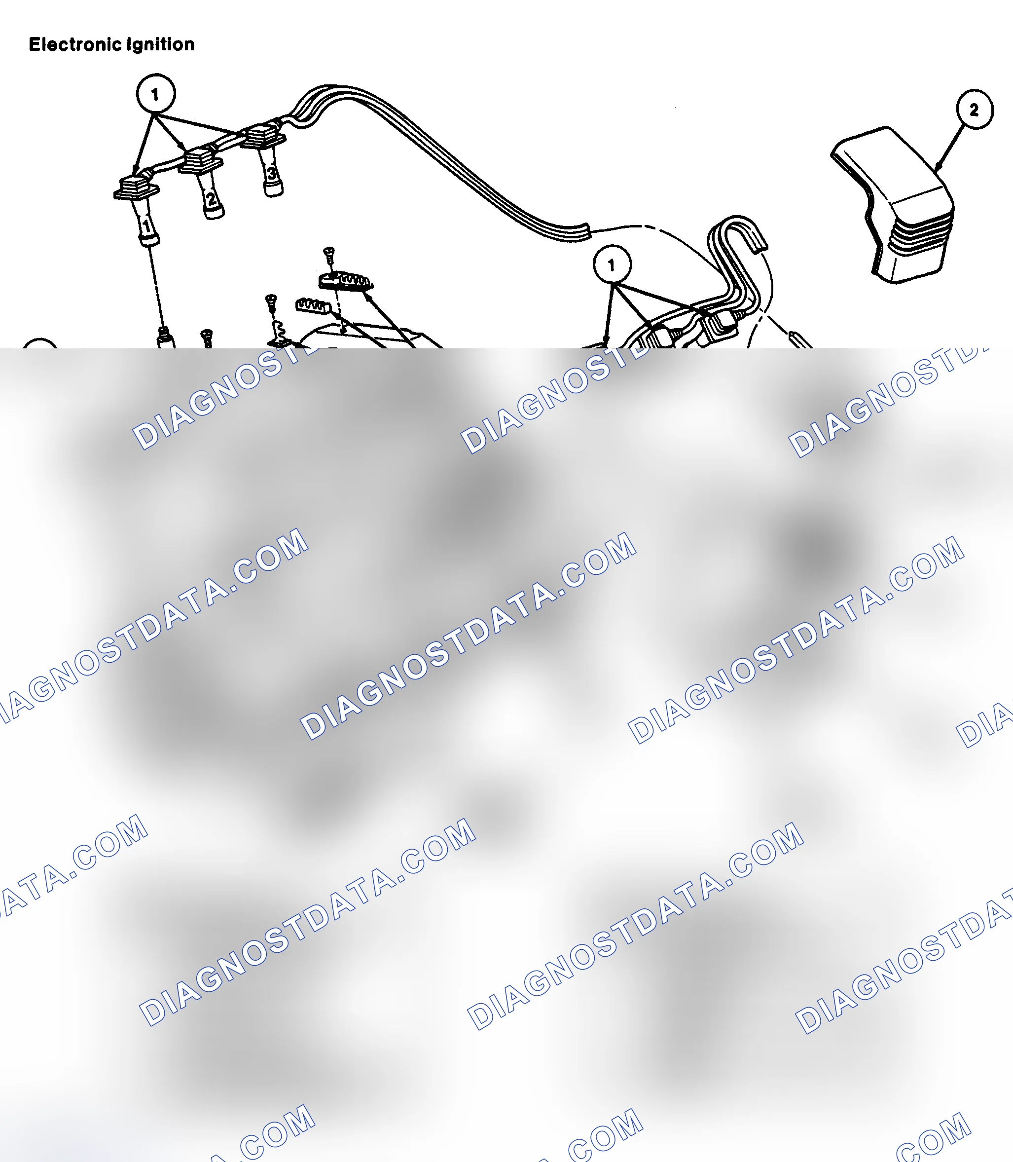 Scheme 9: SPARK PLUG WIRE ROUTING (3.0L SHO)