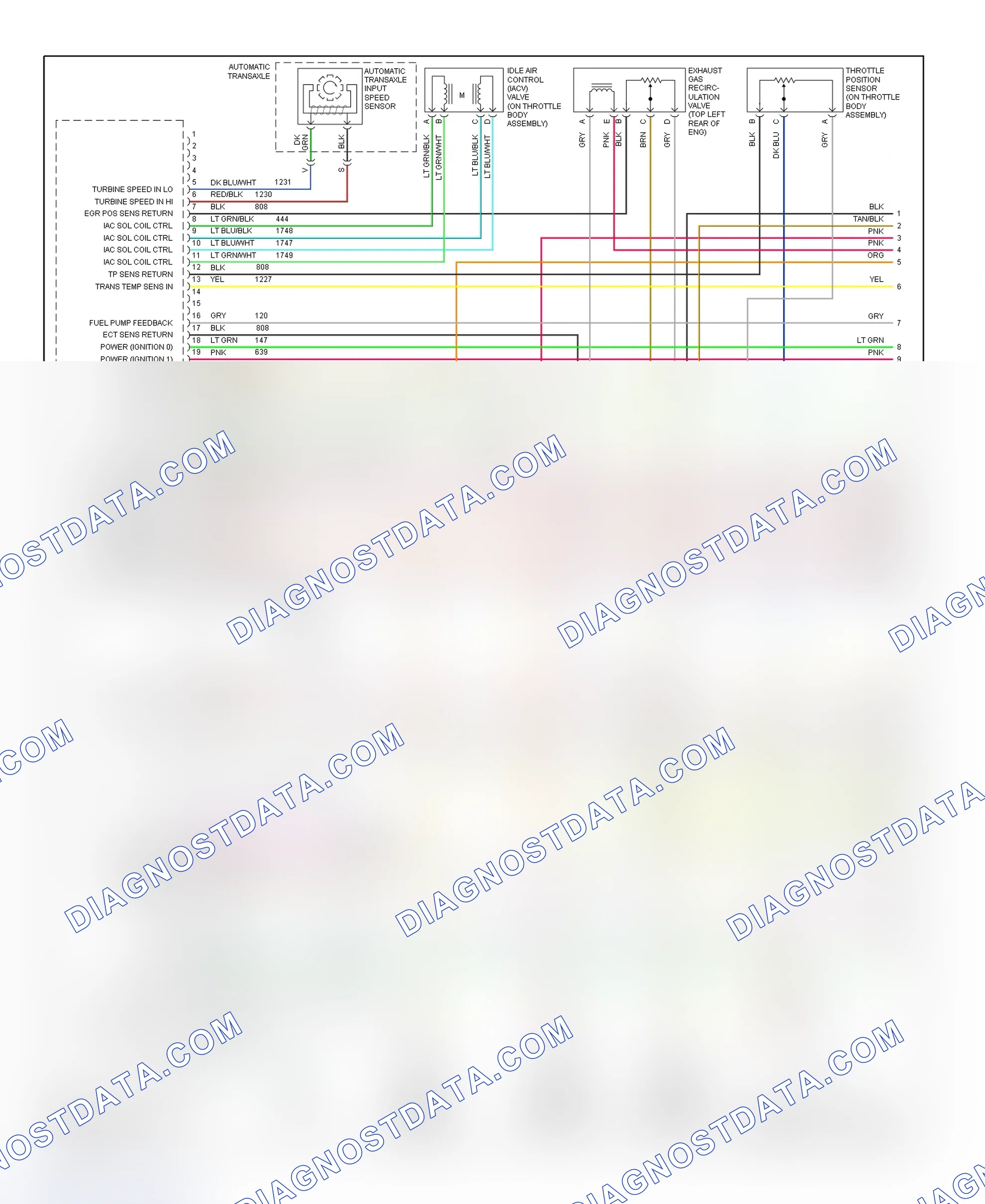 Scheme 71: PCM Wiring Diagram (DeVille & Eldorado - 4.6L - 1 Of 4)