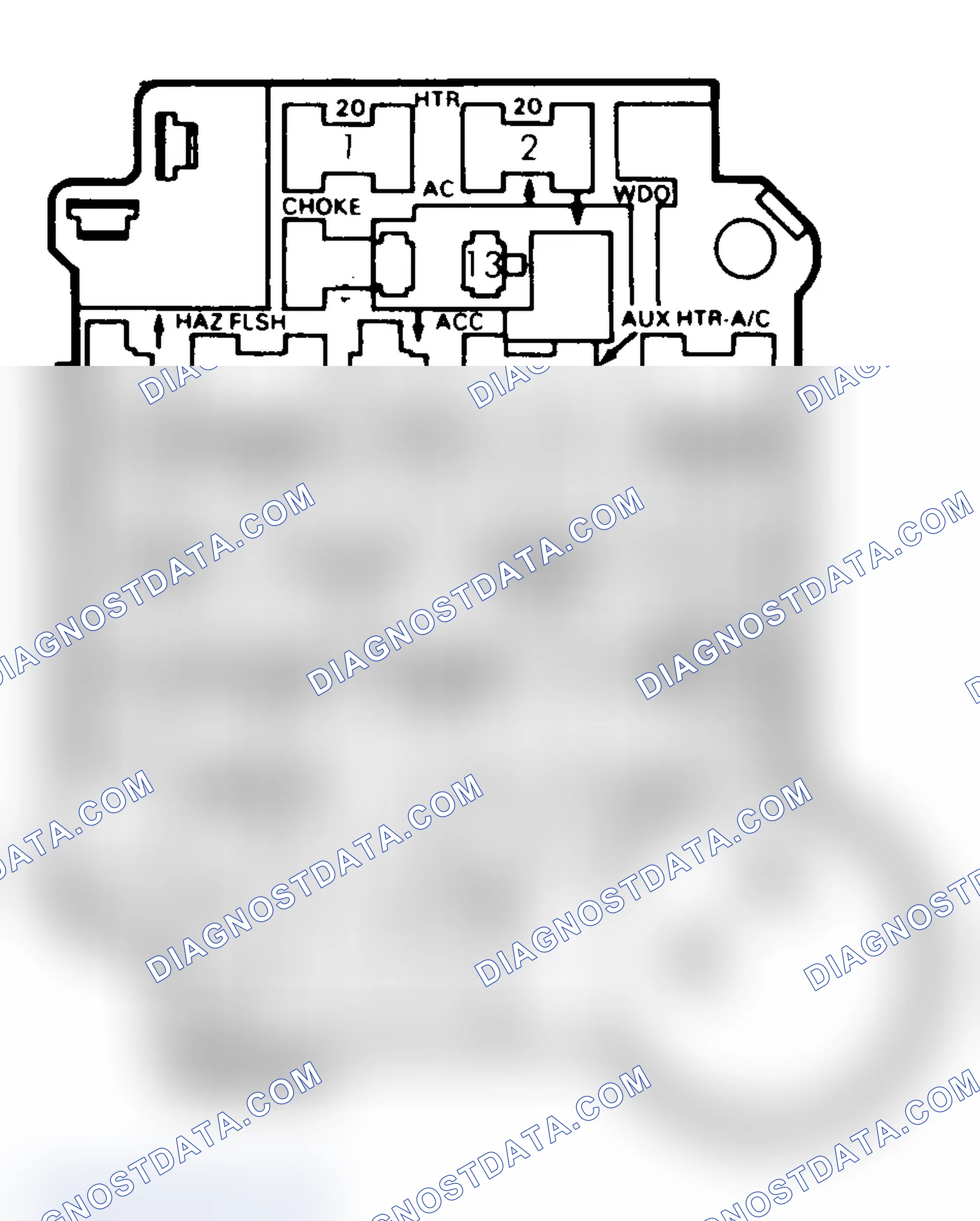 Scheme 25: FUSE PANEL IDENTIFICATION (1985-87)