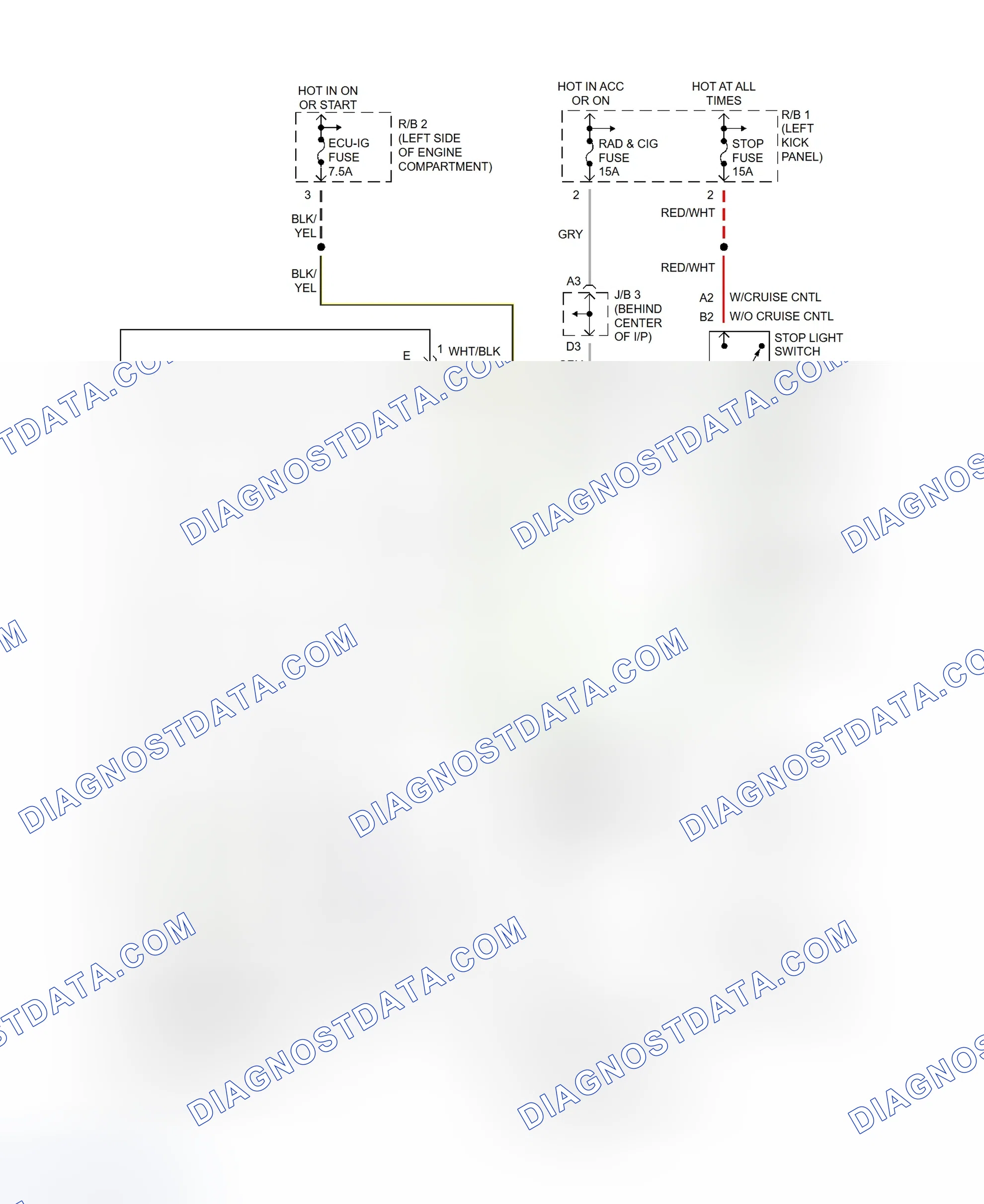 Scheme 98: Shift Interlock System Wiring Diagram (MR2)