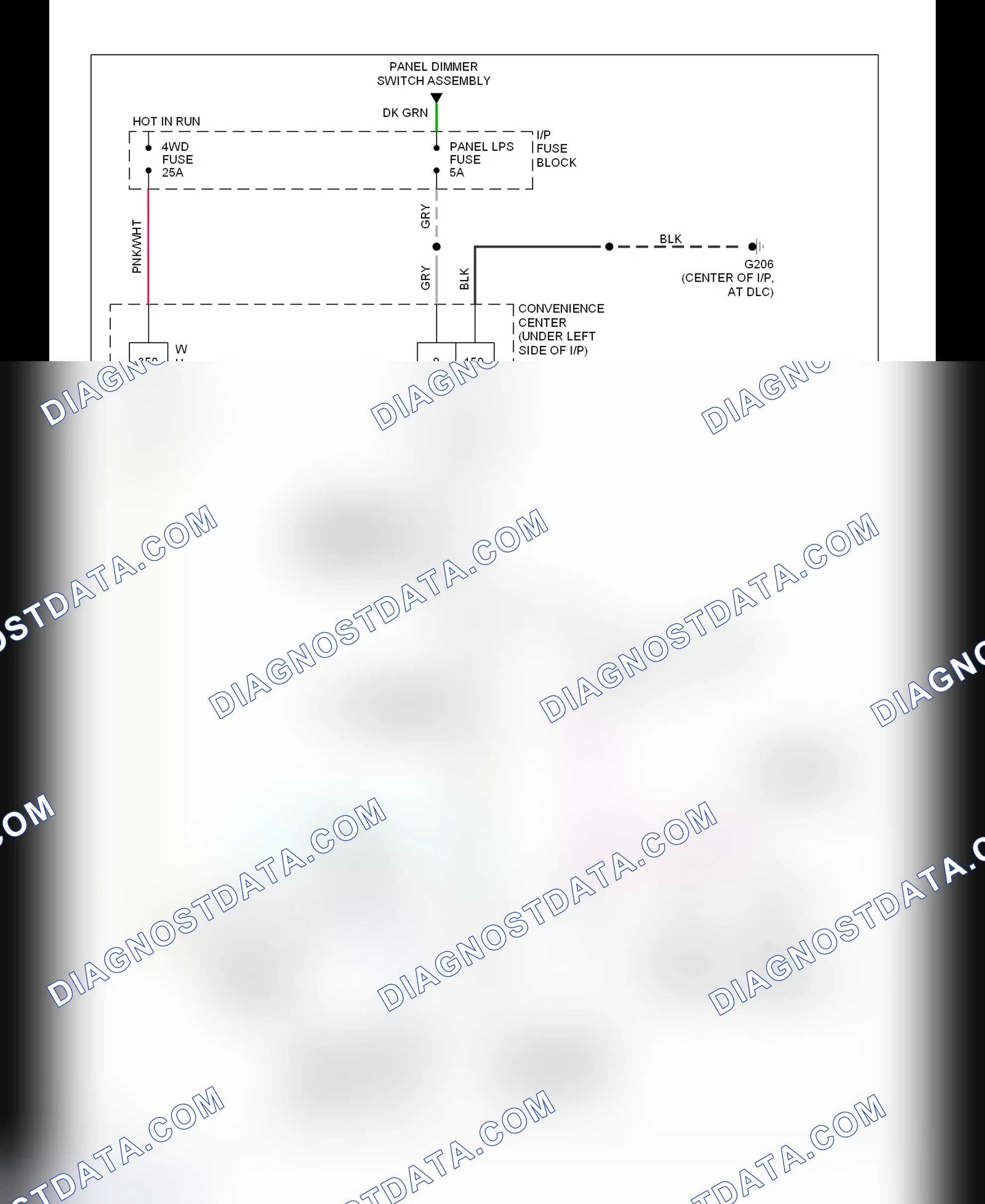 Scheme 9: Transfer Case Circuit (1994 Except K300)