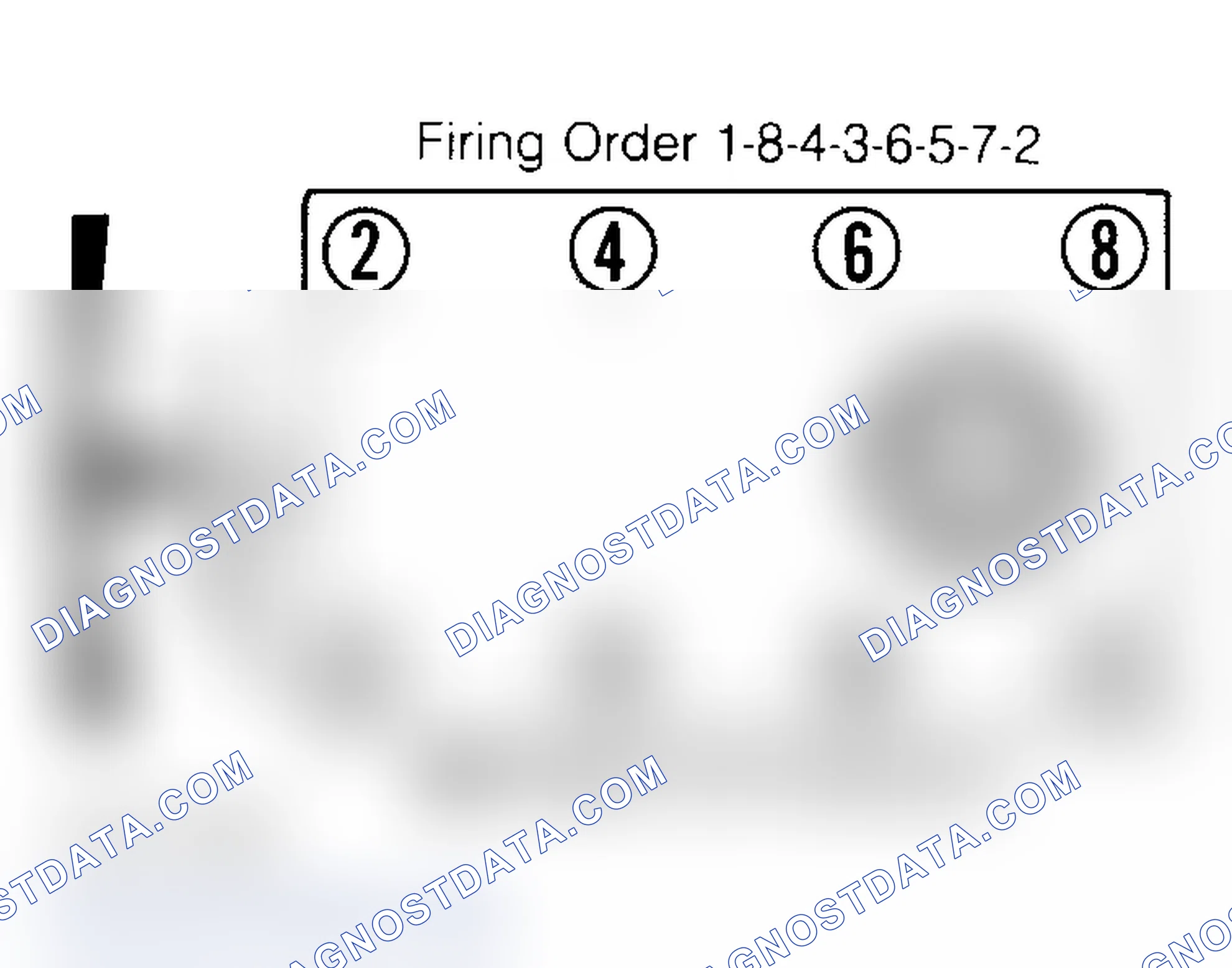Scheme 6: Firing Order & Timing Marks (5.0L, 5.7L & 7.4L)