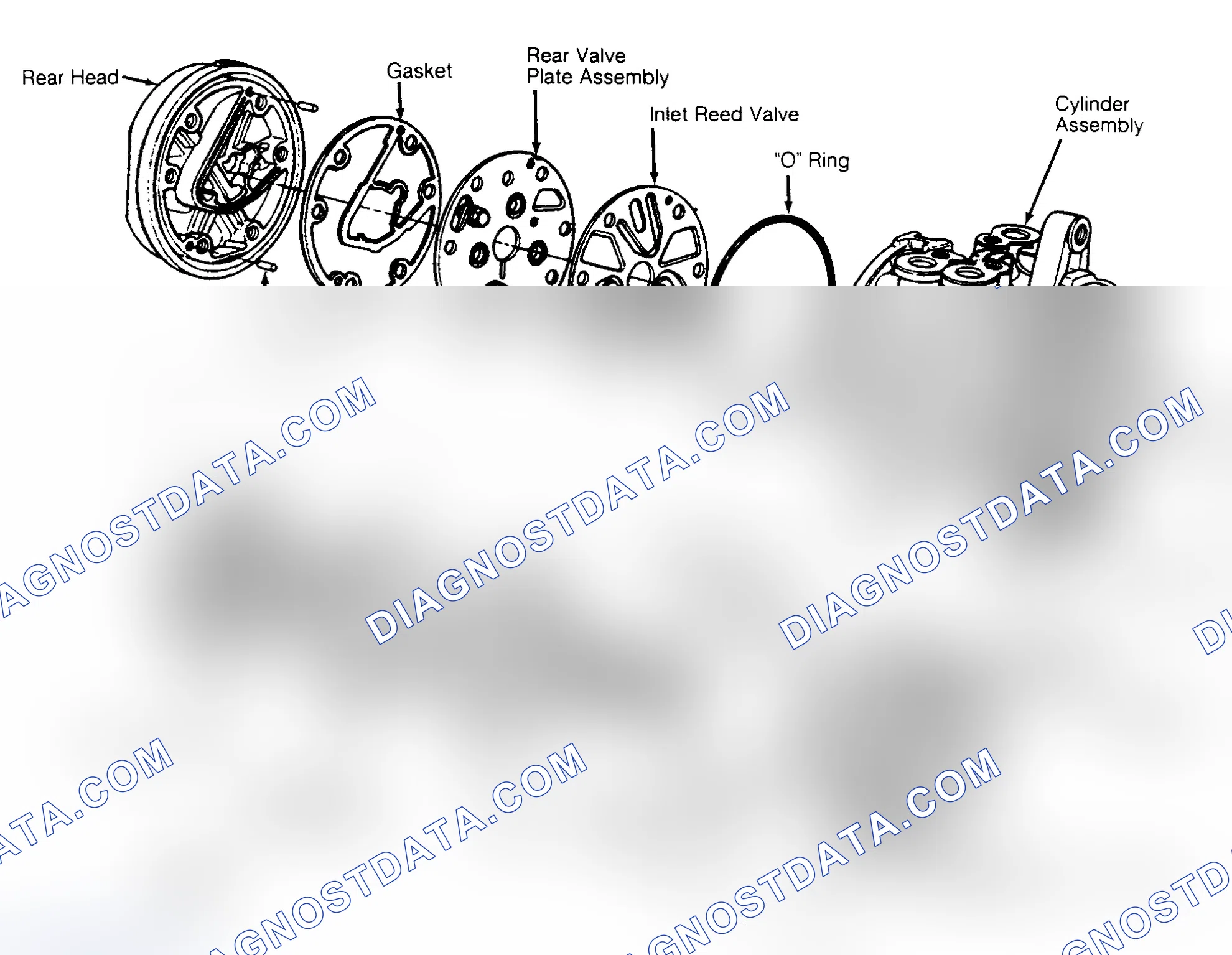 Scheme 6: Exploded View of C-171 6-Cylinder Compressor