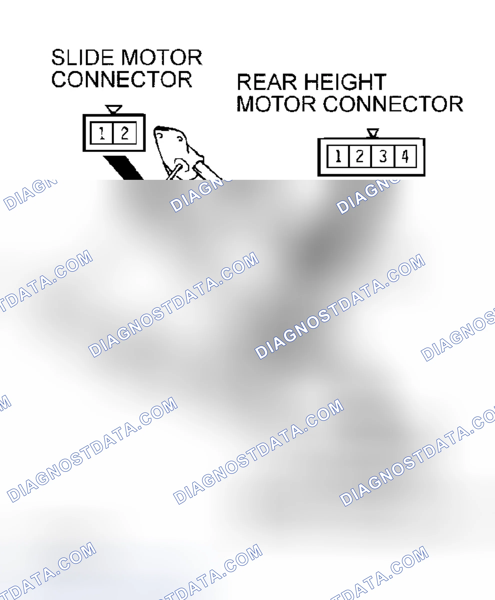 Scheme 1: POWER SEAT MOTOR OPERATION CHECK