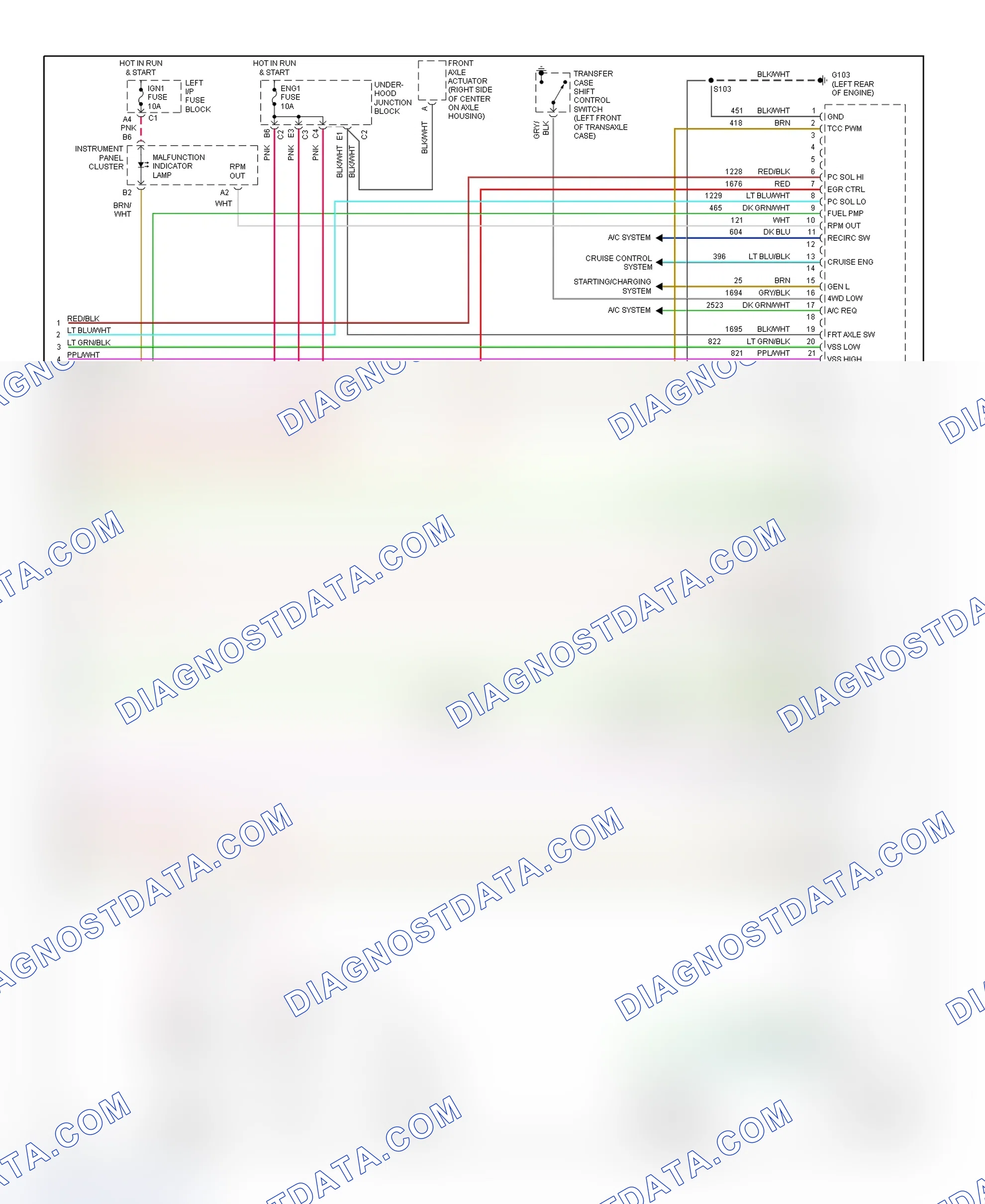 Scheme 27: PCM Wiring Diagram (Sierra & Silverado - 4.3L VIN X - 4 Of 4)