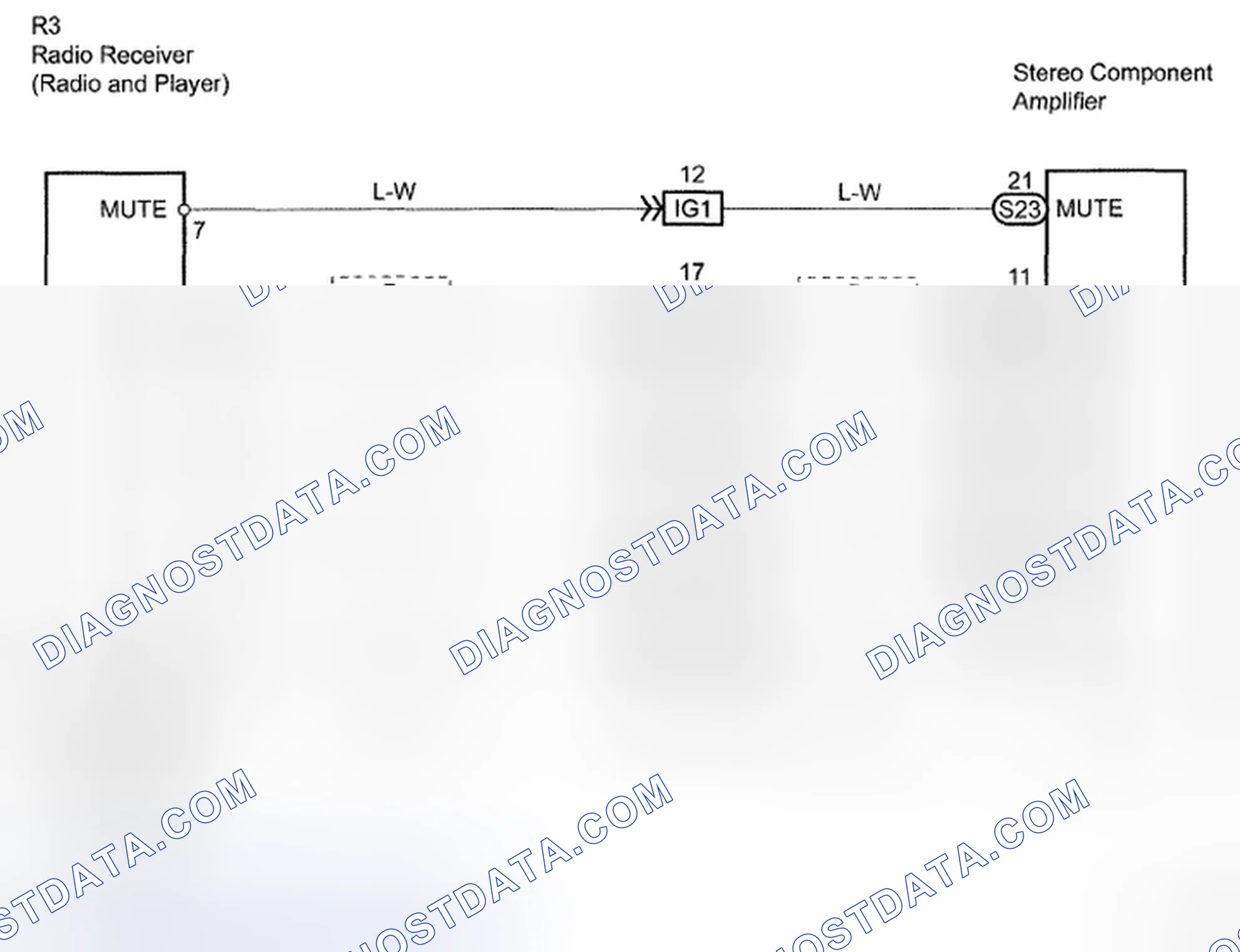 Scheme 1: Only Sound Of Radio, Cassette Tape Or CD Cannot Be Heard - Wiring Diagram