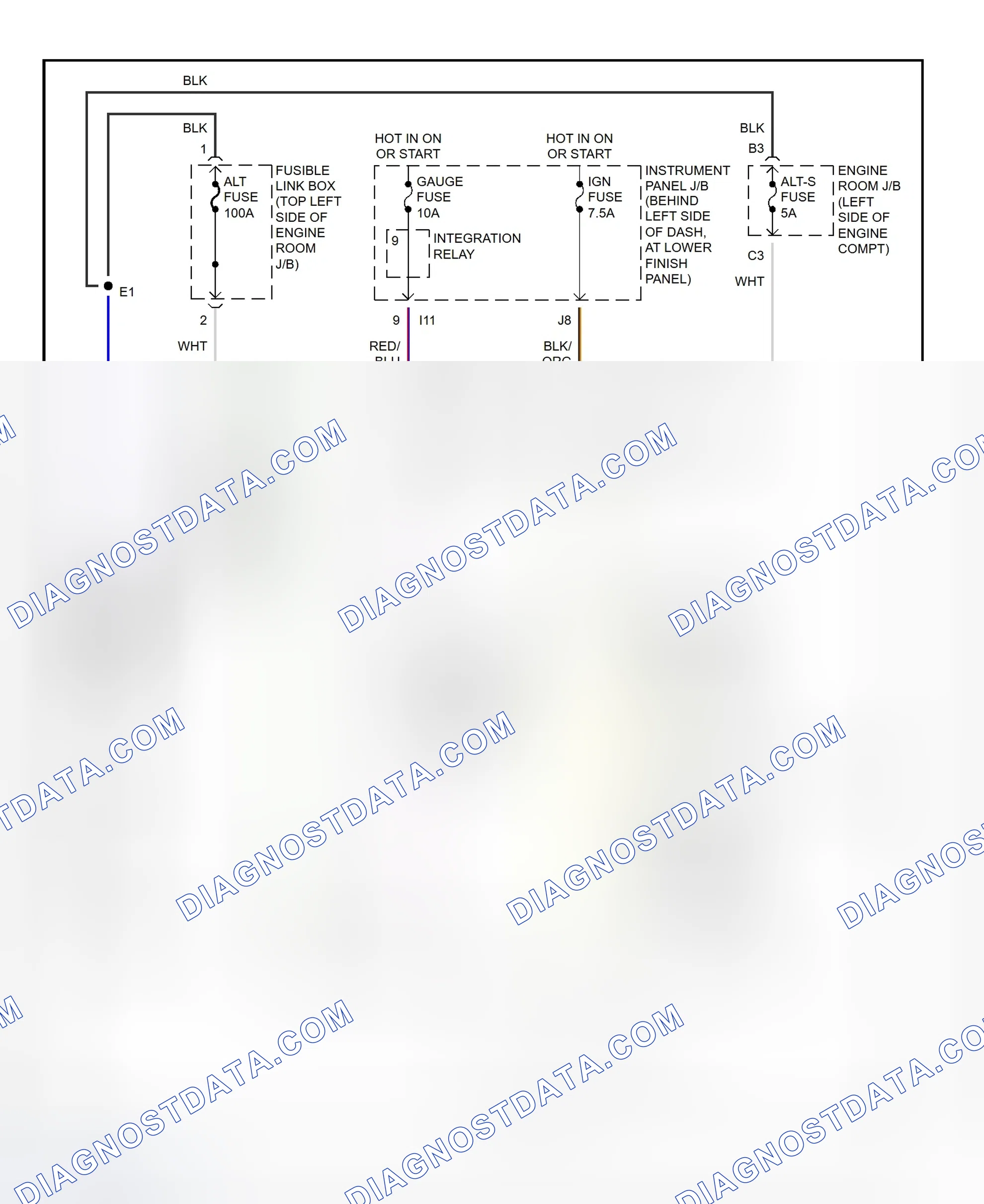 Scheme 6: Charging System Wiring Diagram (Corolla)