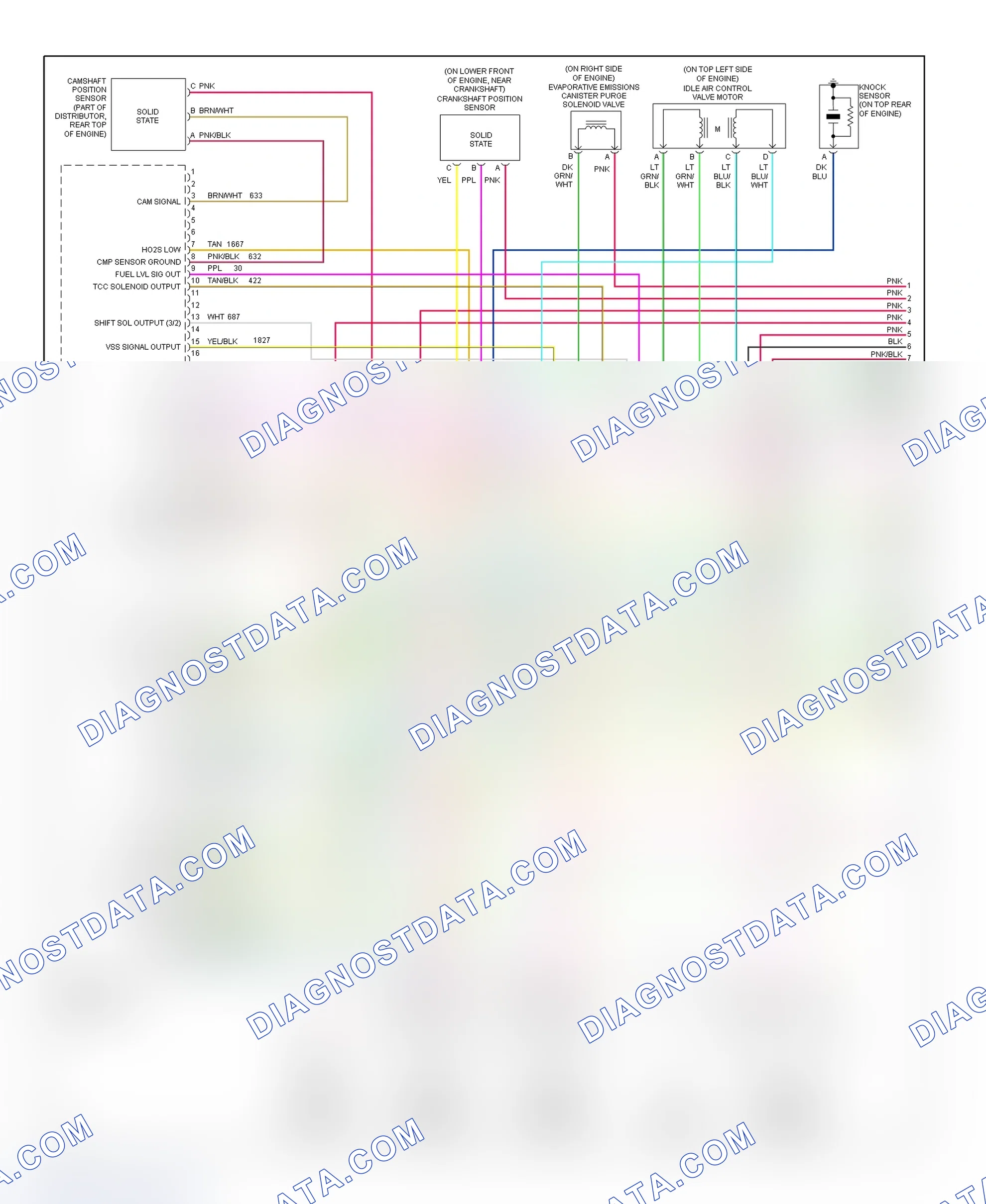 Scheme 48: PCM Wiring Diagram (Express & Savana - 4.3L - 1 Of 4)