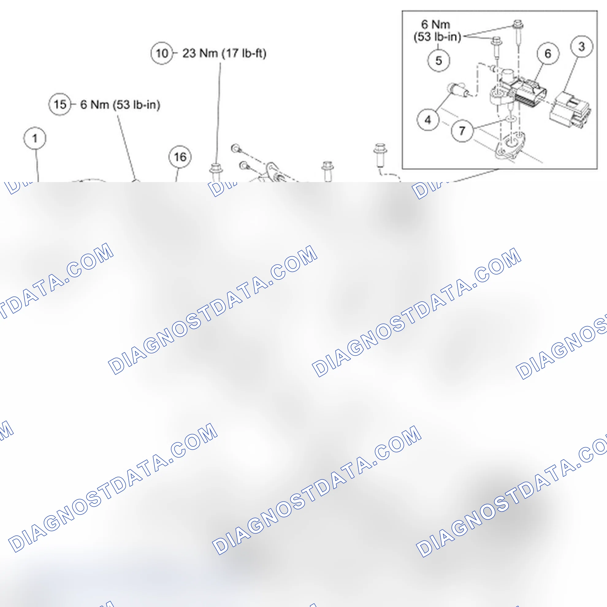 Scheme 2: Fuel Rail and Fuel Injector - Exploded View