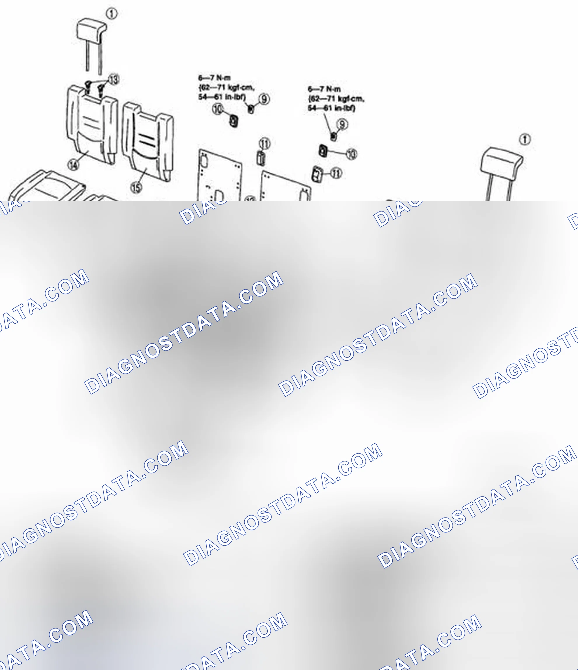 Scheme 25: THIRD-ROW SEAT DISASSEMBLY/ASSEMBLY