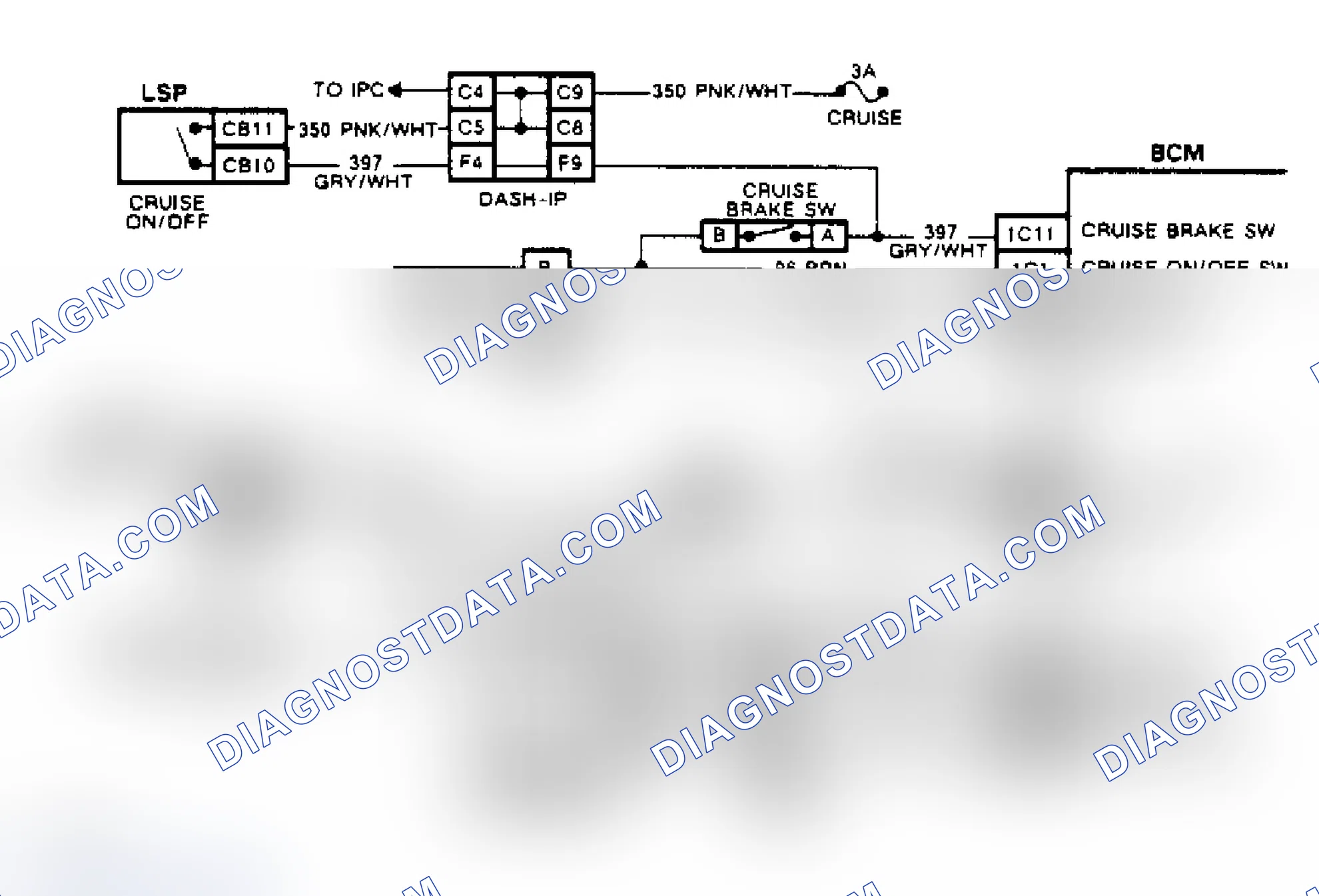 Scheme 199: Code B667, Wiring Diagram (1 of 2) Set/Coast Or Resume/Accel Circuit Shorted