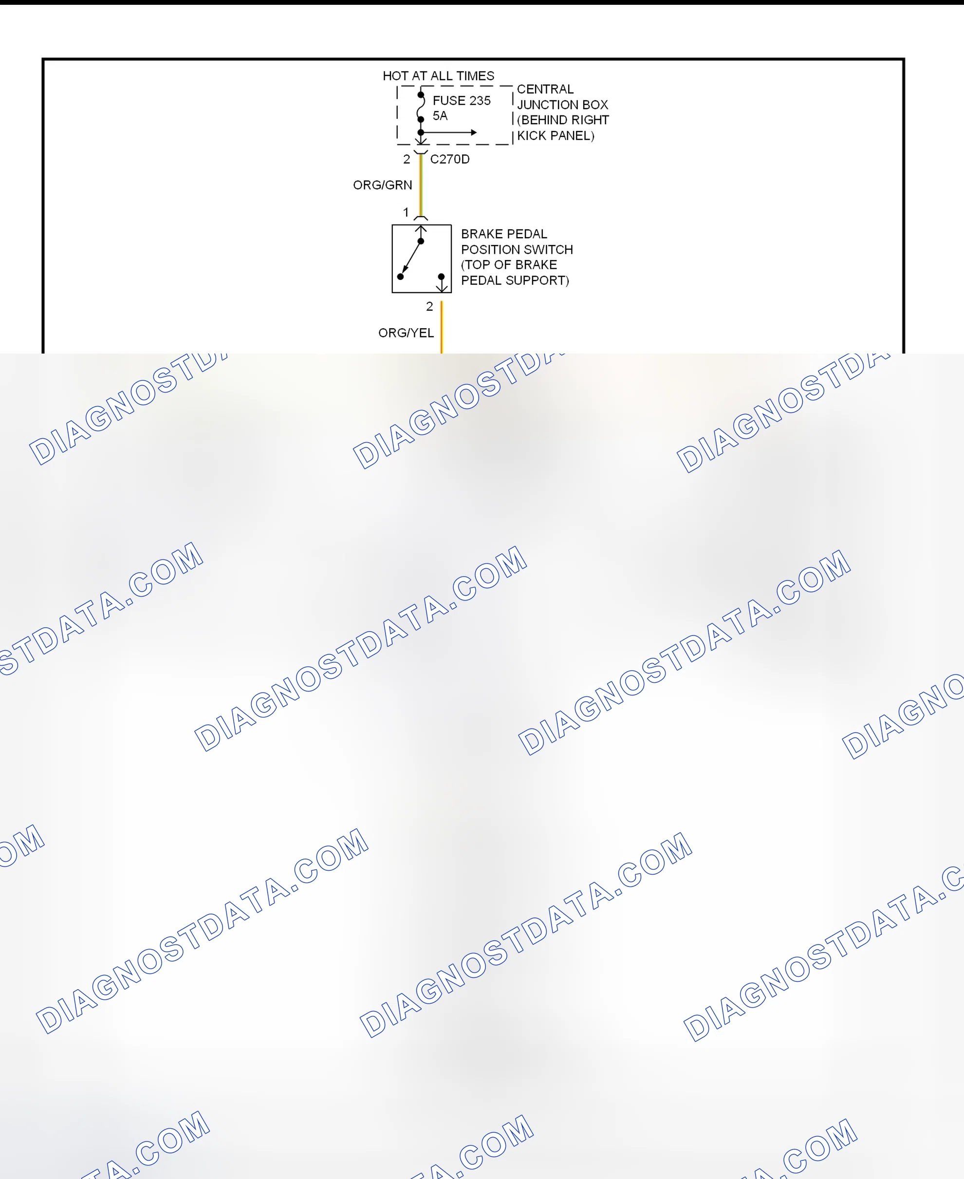 Fig. 24: Shift Interlock System Wiring Diagram (LS Without IVD)