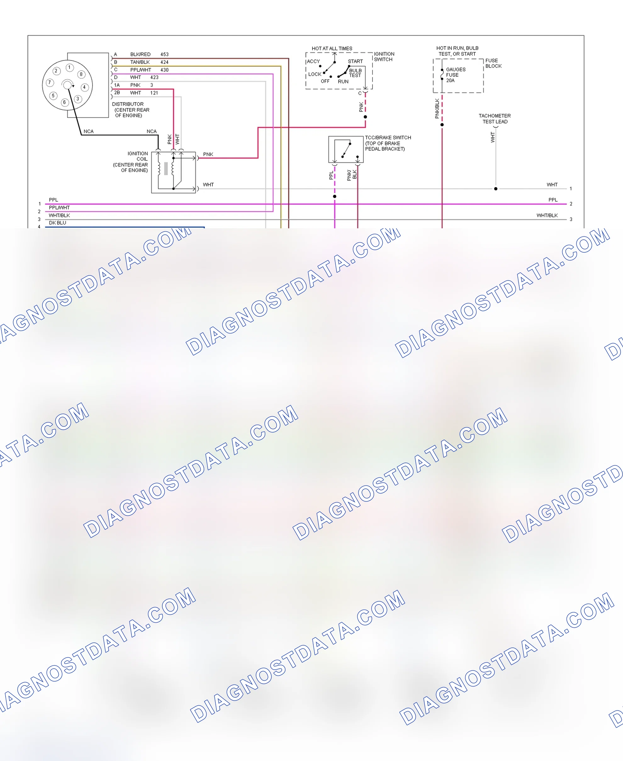 Scheme 30: Wiring Diagram (Pickup, Sierra & Suburban - 7.4L With A/T - 2 Of 3)