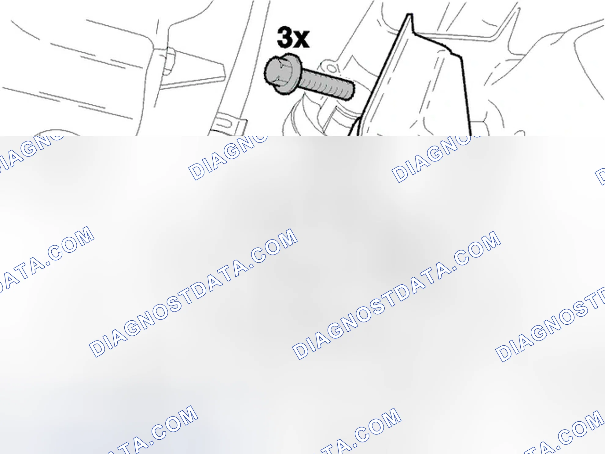 Scheme 117: Removing the front engine mounting