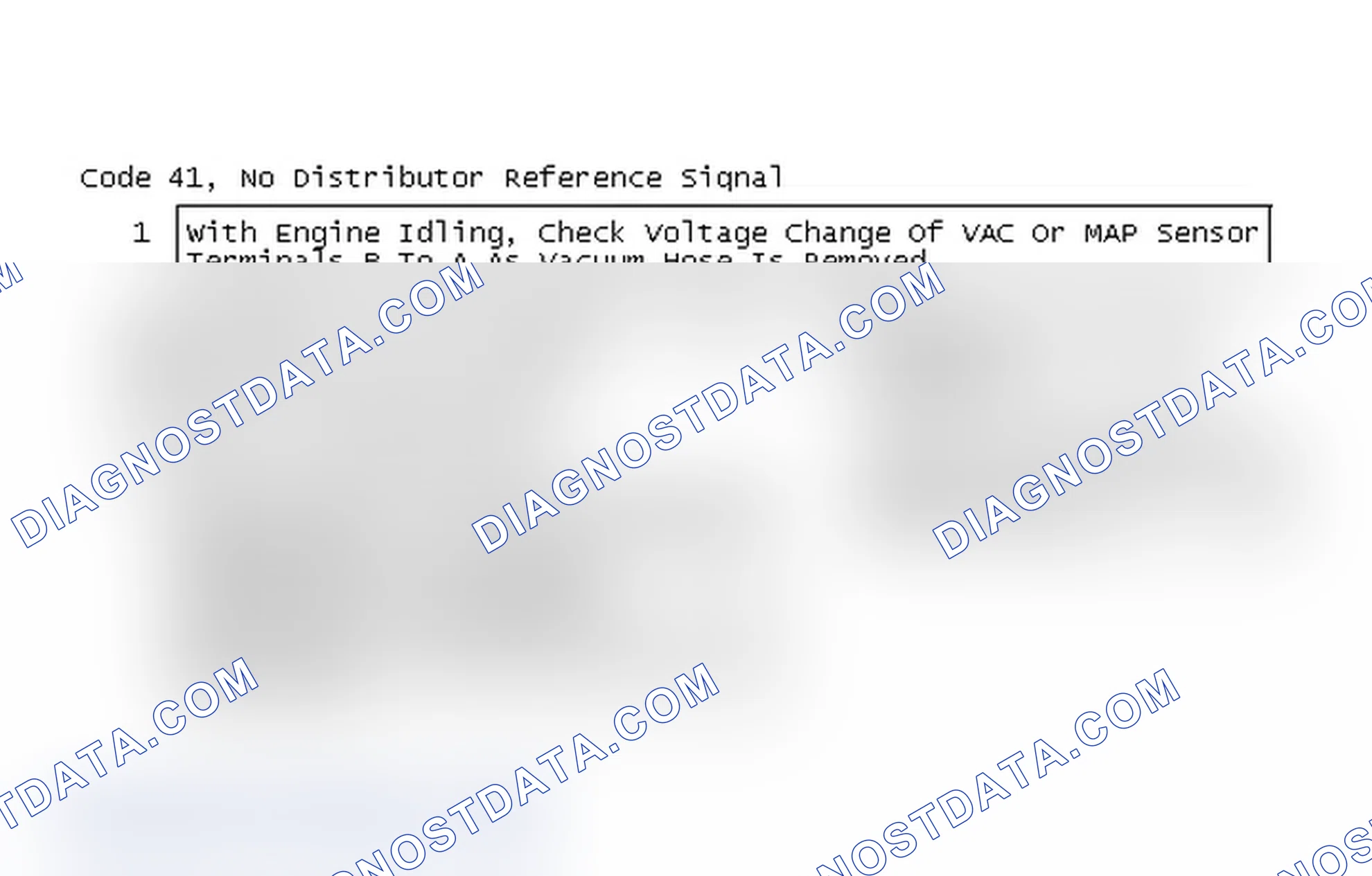 Scheme 120: Code 41, No Distributor Reference Signal