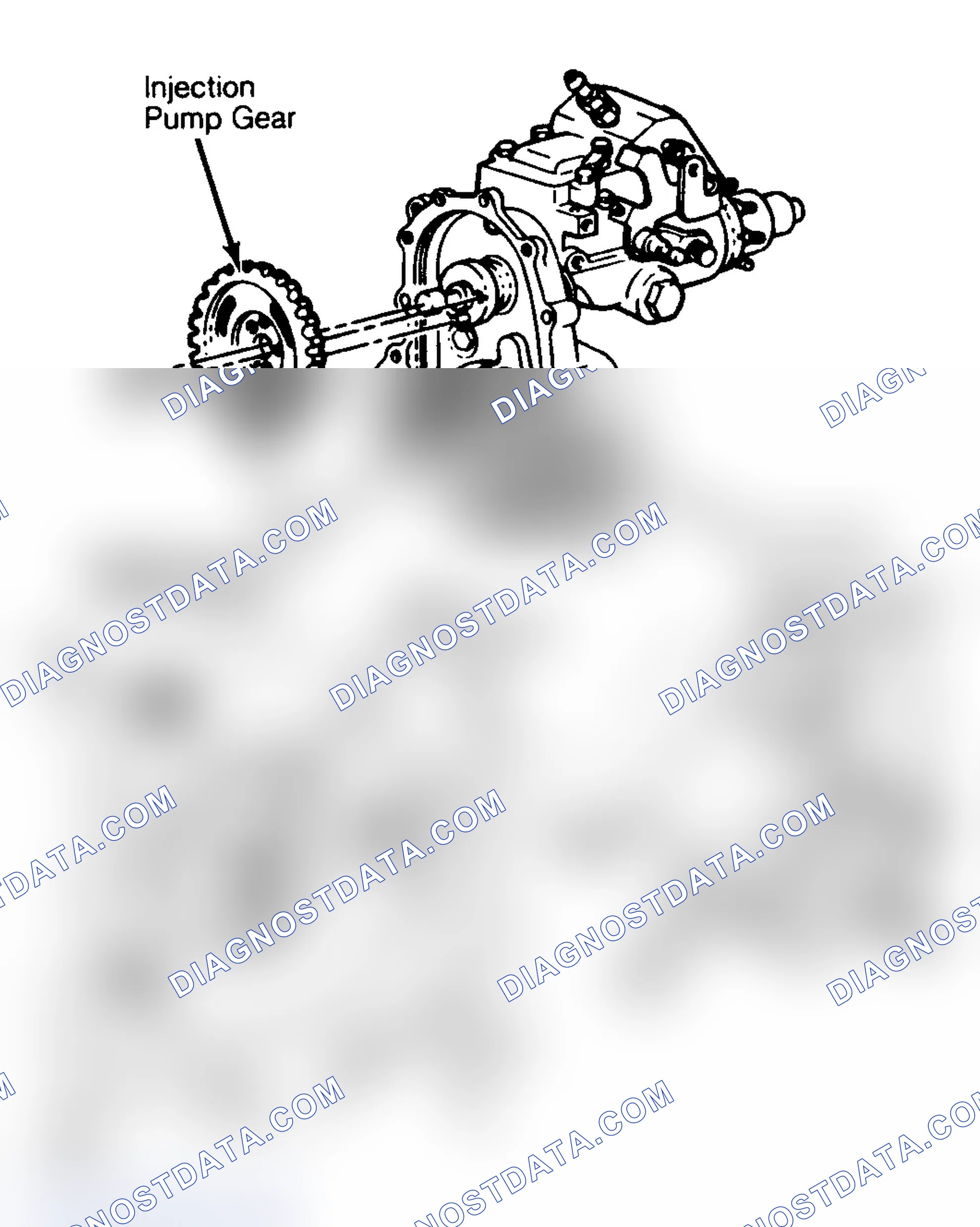 Scheme 55: Injection Pump Timing Mark Locations