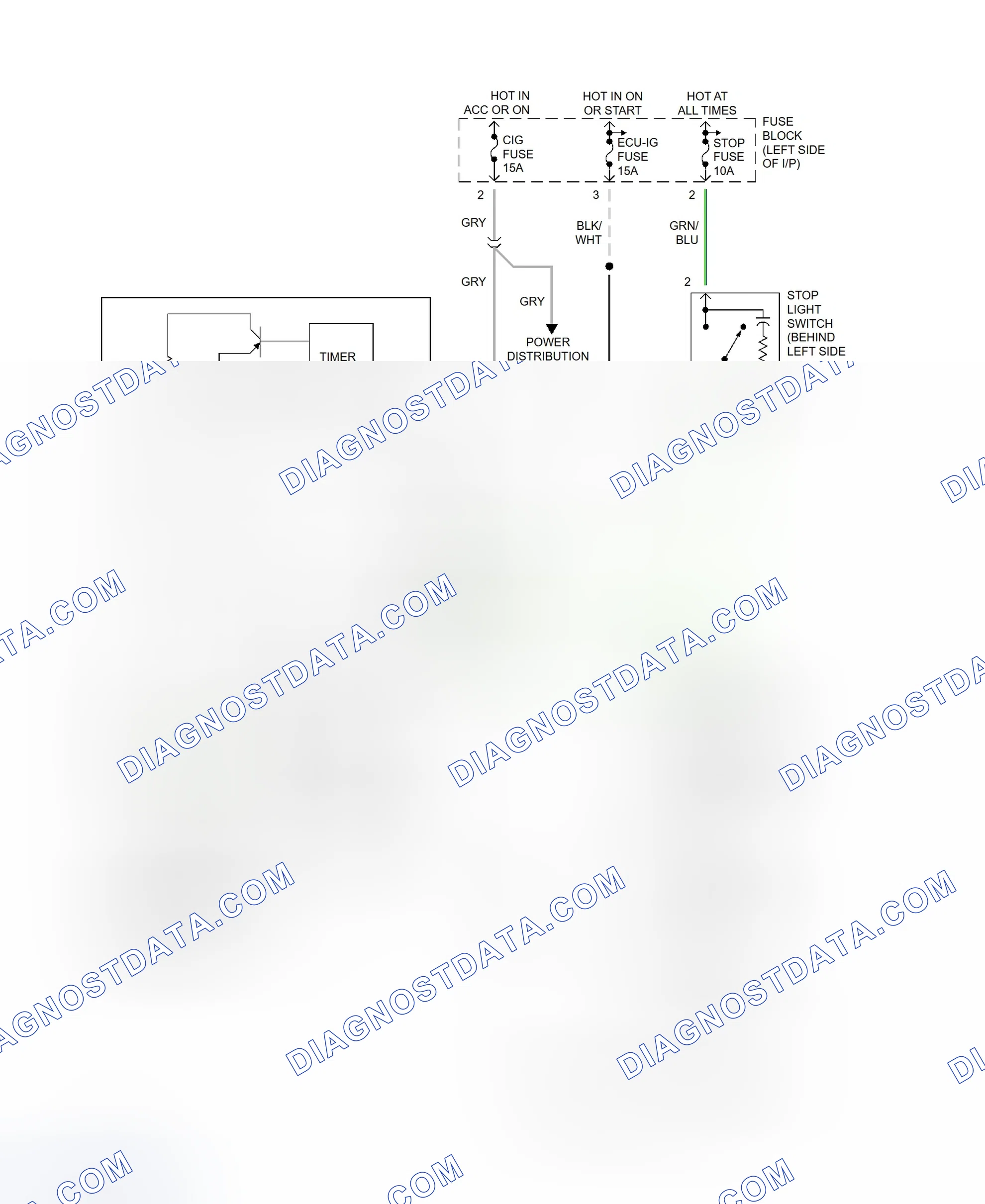 Scheme 97: Shift Interlock System Wiring Diagram (Land Cruiser)