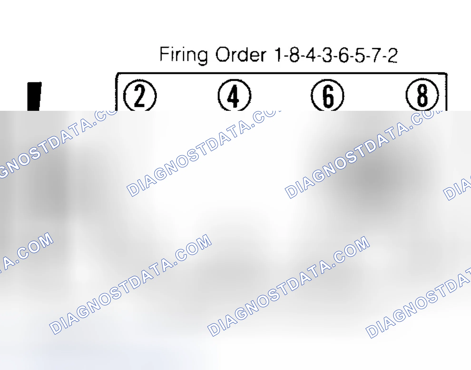 Scheme 6: Firing Order & Timing Marks (5.0L, 5.7L & 7.4L)