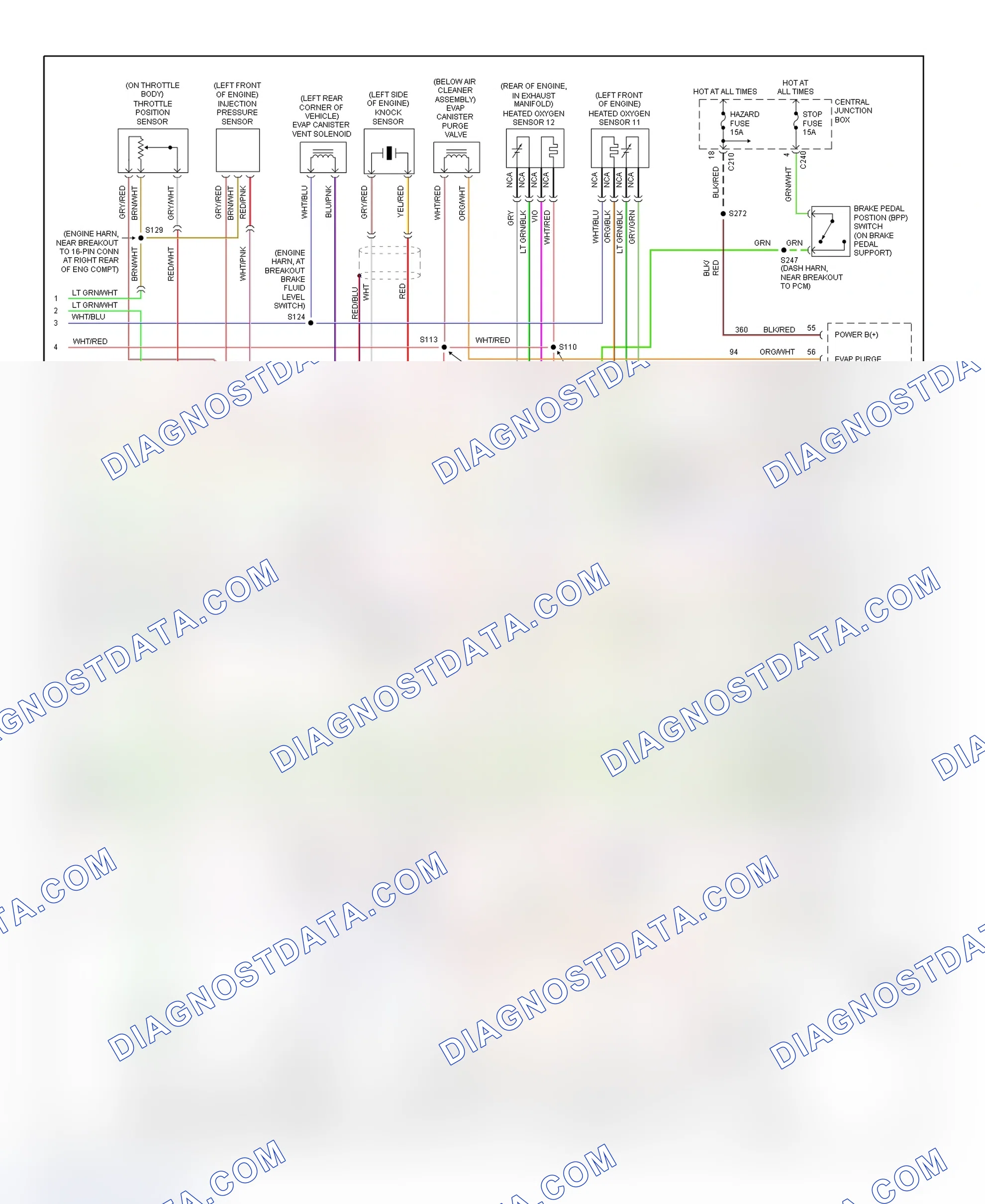 Scheme 63: PCM Wiring Diagram (Escort ZX2 - 2.0L - 3 Of 3)
