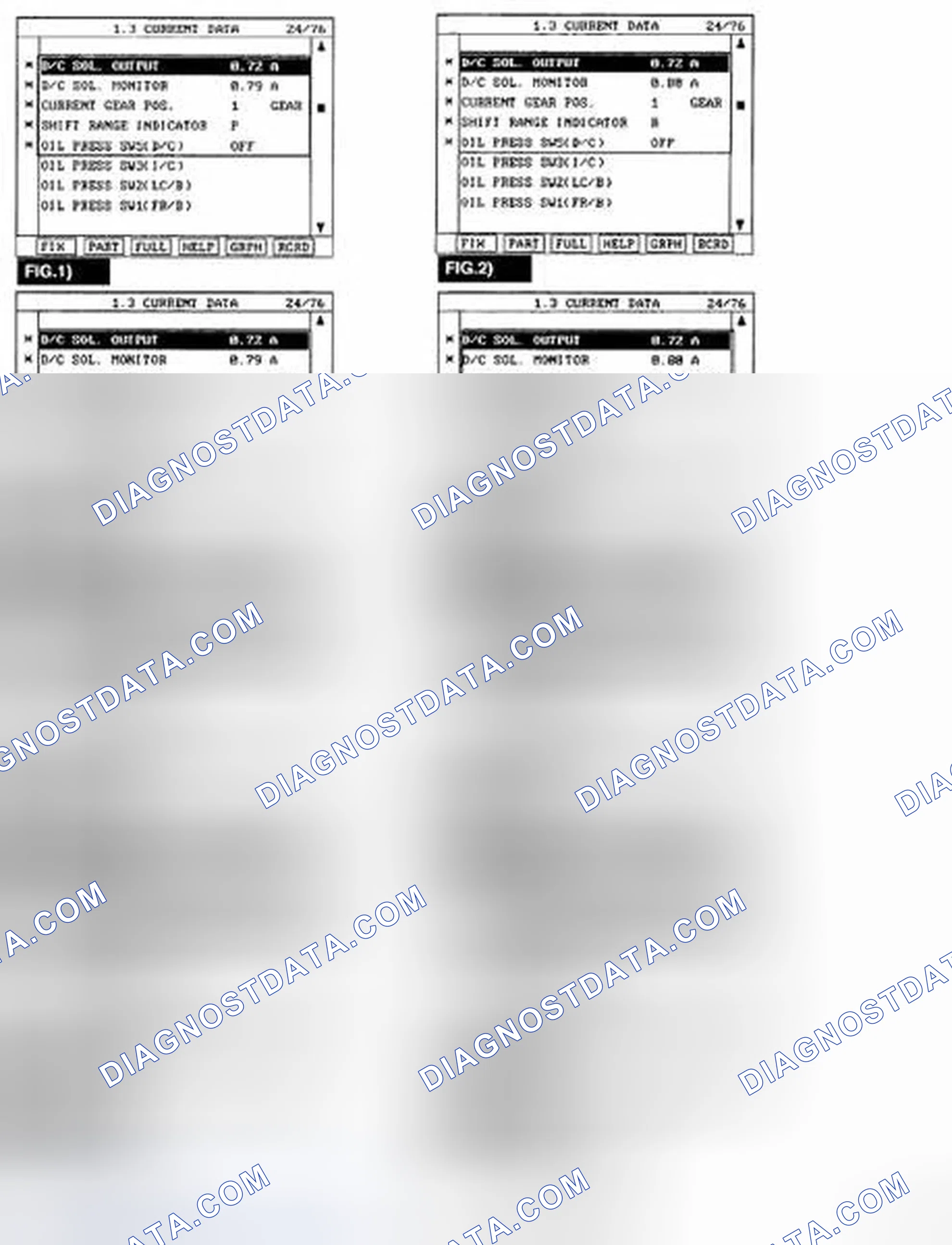 Scheme 55: MONITOR SCAN TOOL DATA