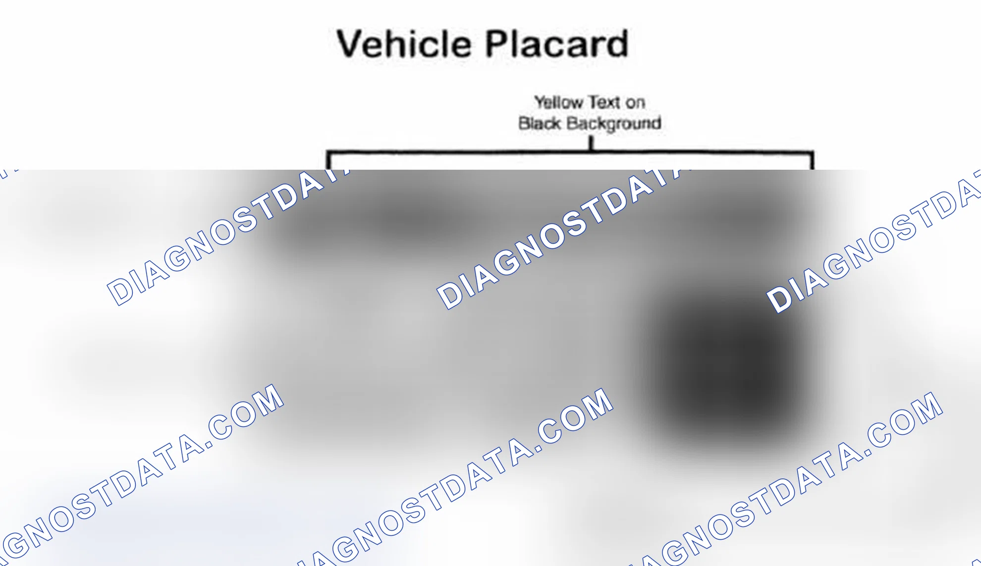 Scheme 28: Vehicle Tire Placard - Typical