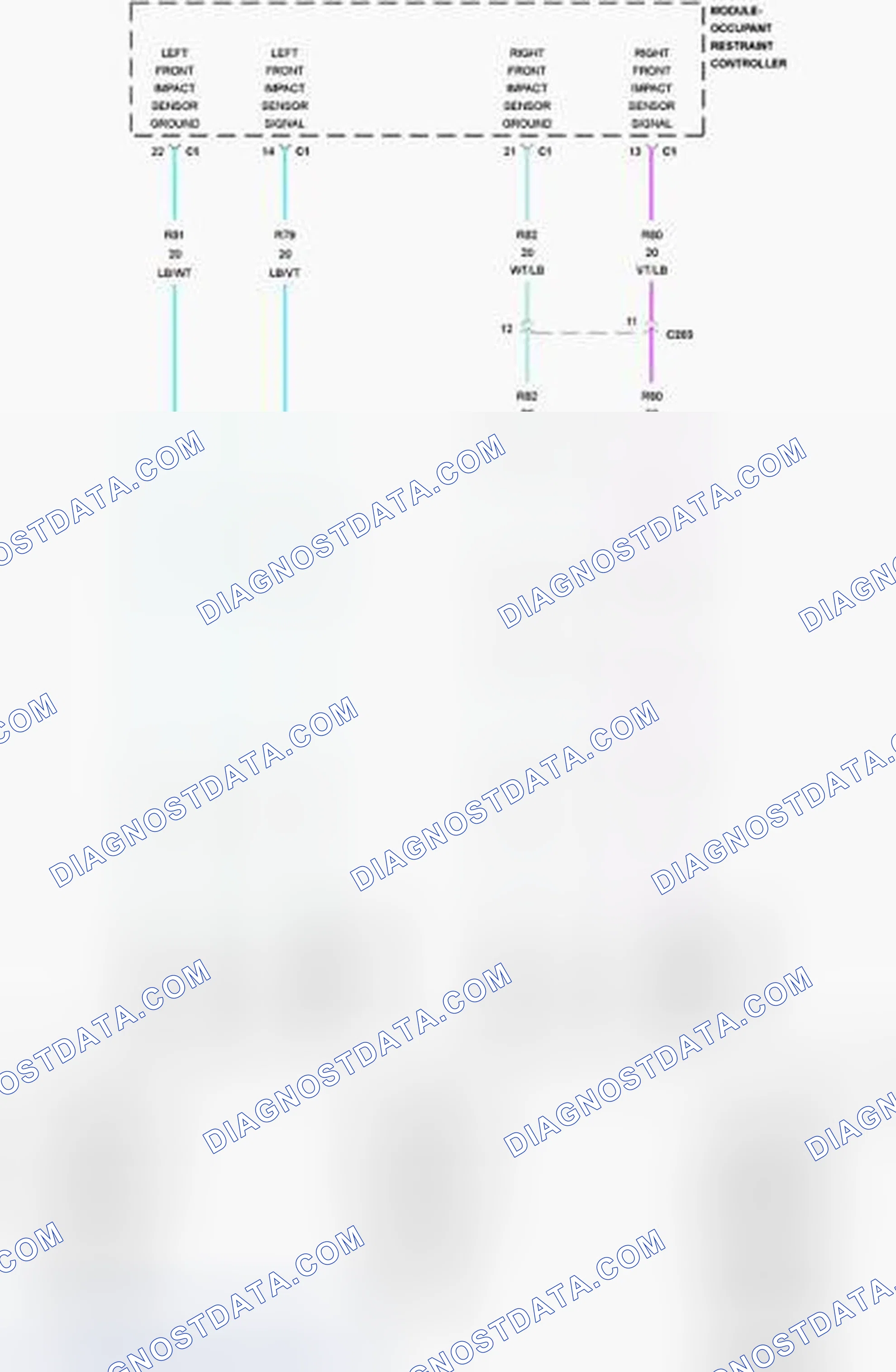Scheme 122: B0090-49-LEFT FRONTAL RESTRAINTS SENSOR - INTERNAL ELECTRONIC FAILURE