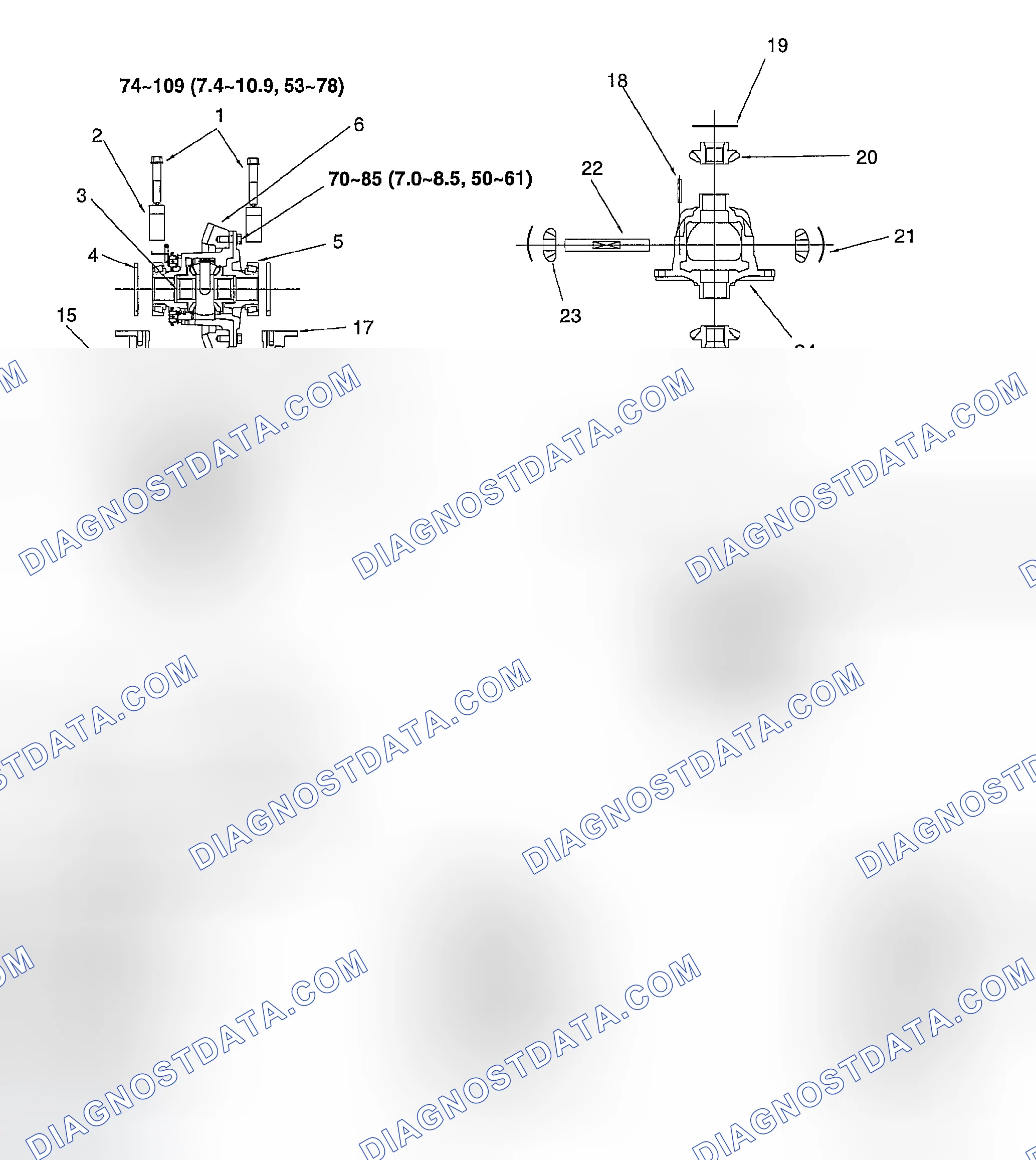 Scheme 56: FRONT DIFFERENTIAL COMPONENTS
