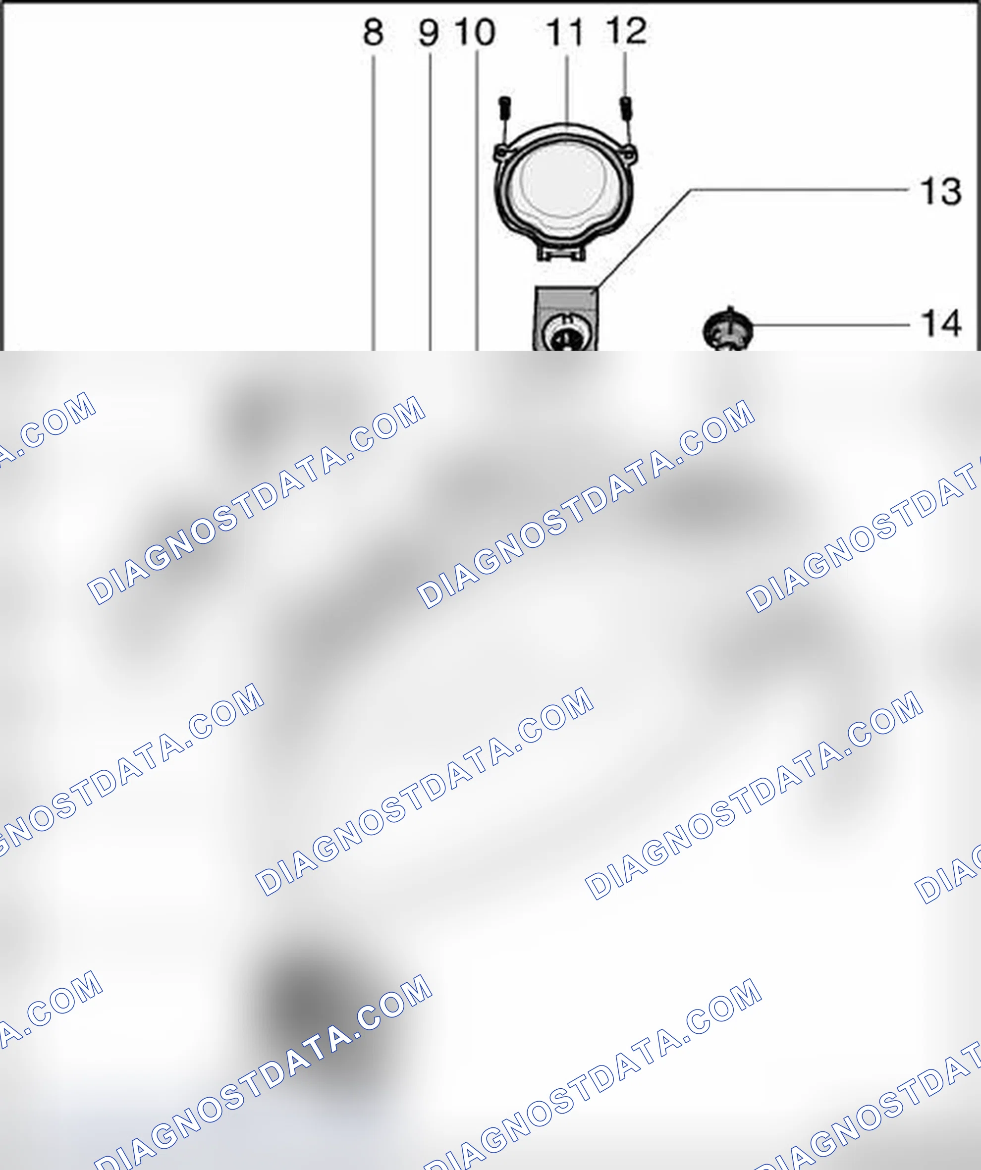 Scheme 229: Headlamps with High Intensity Gas Discharge (HID) "Bi-Xenon" Lamps, assembly